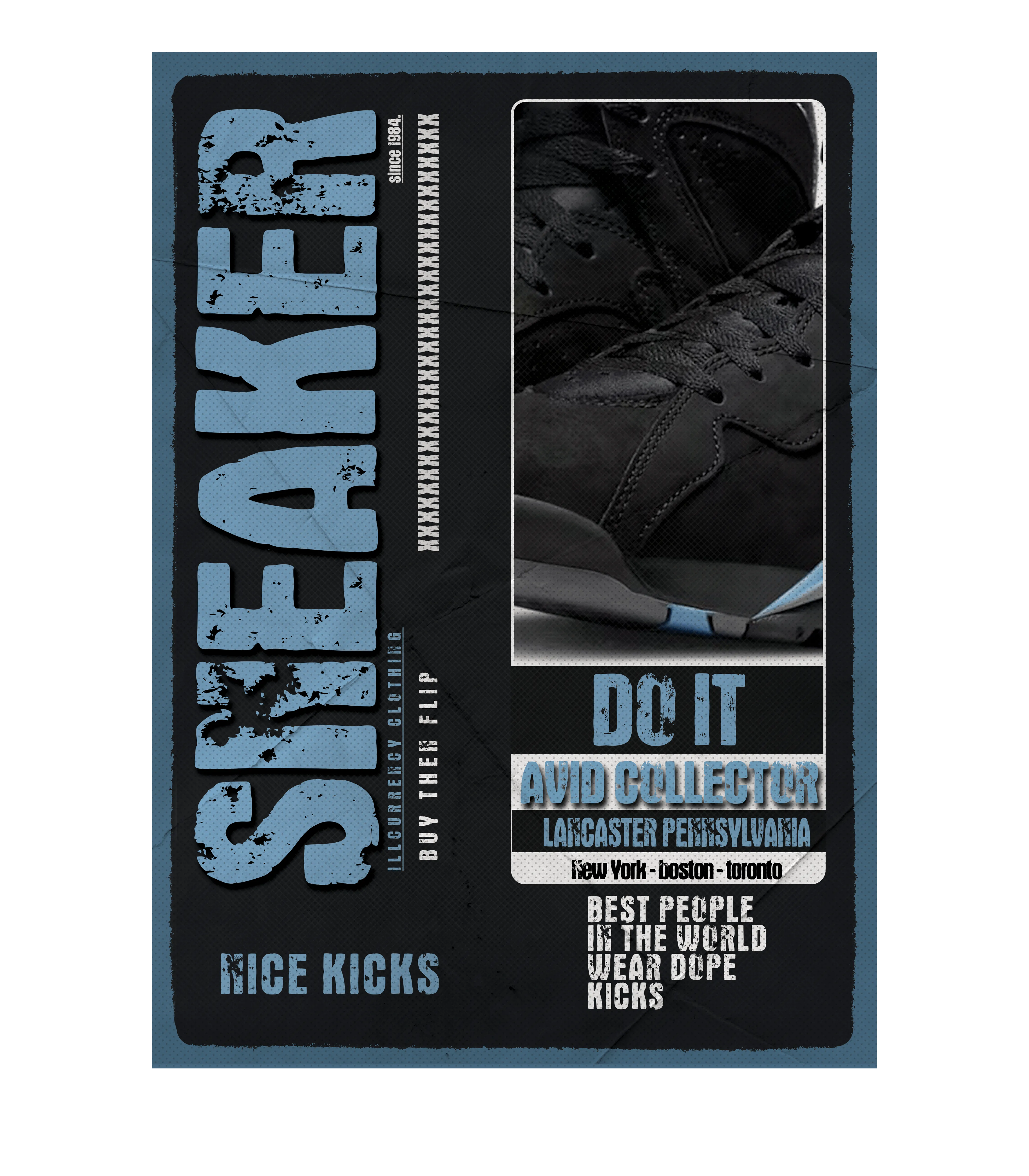 Air Jordan 7 Chambray - Black T-Shirt (SNEAKER COLLECTOR)