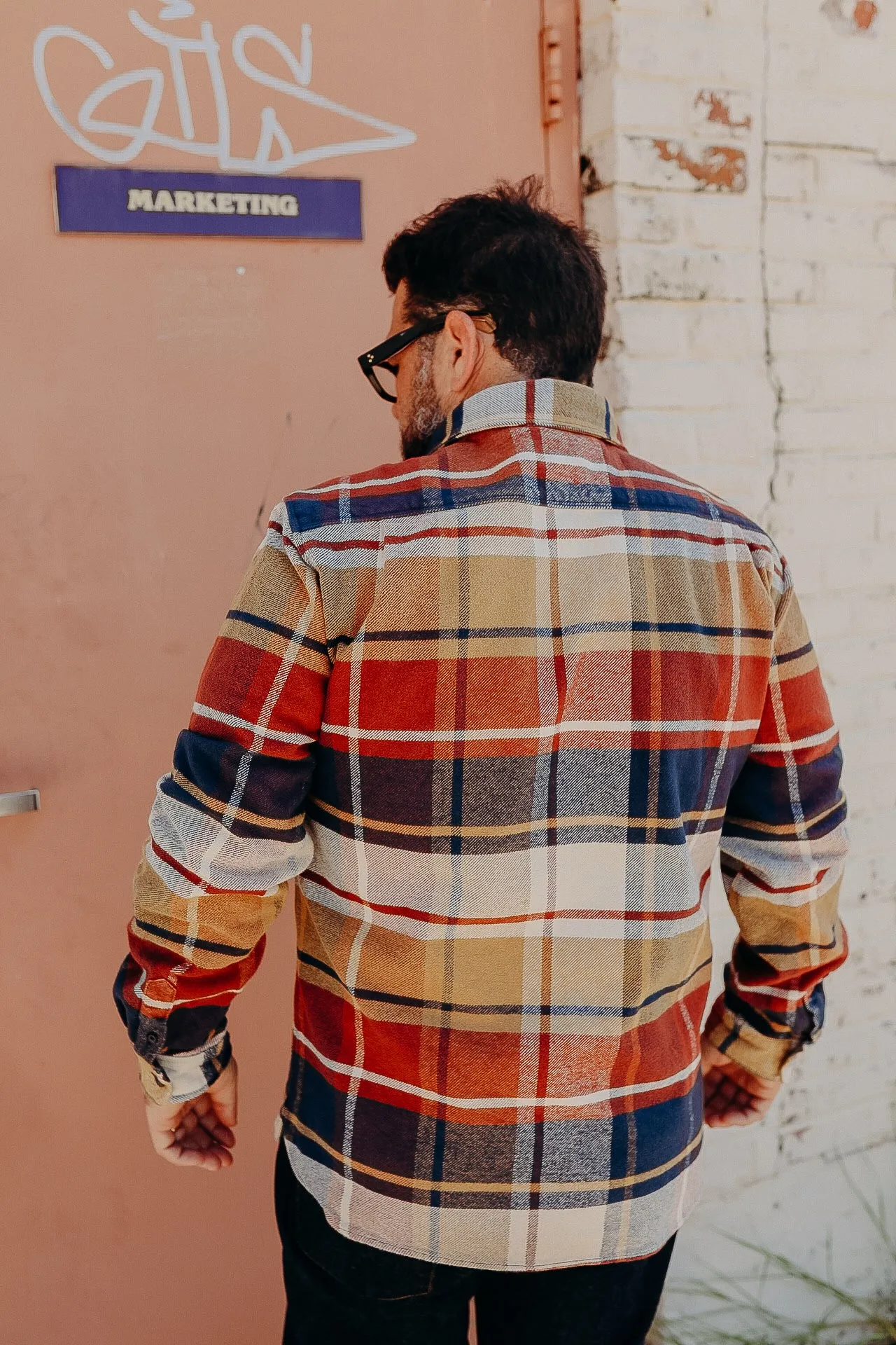 Benson- Gold Plaid