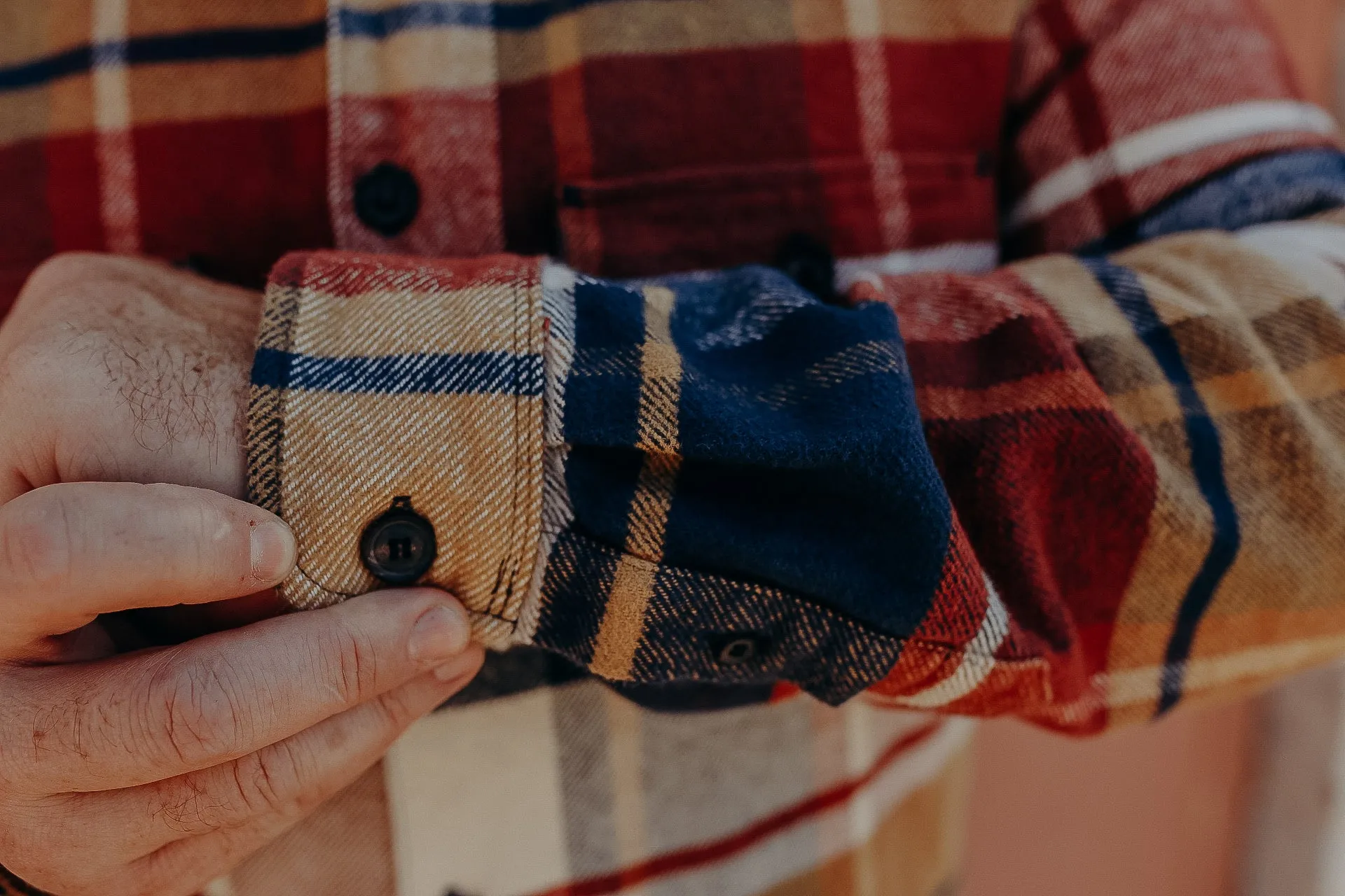 Benson- Gold Plaid