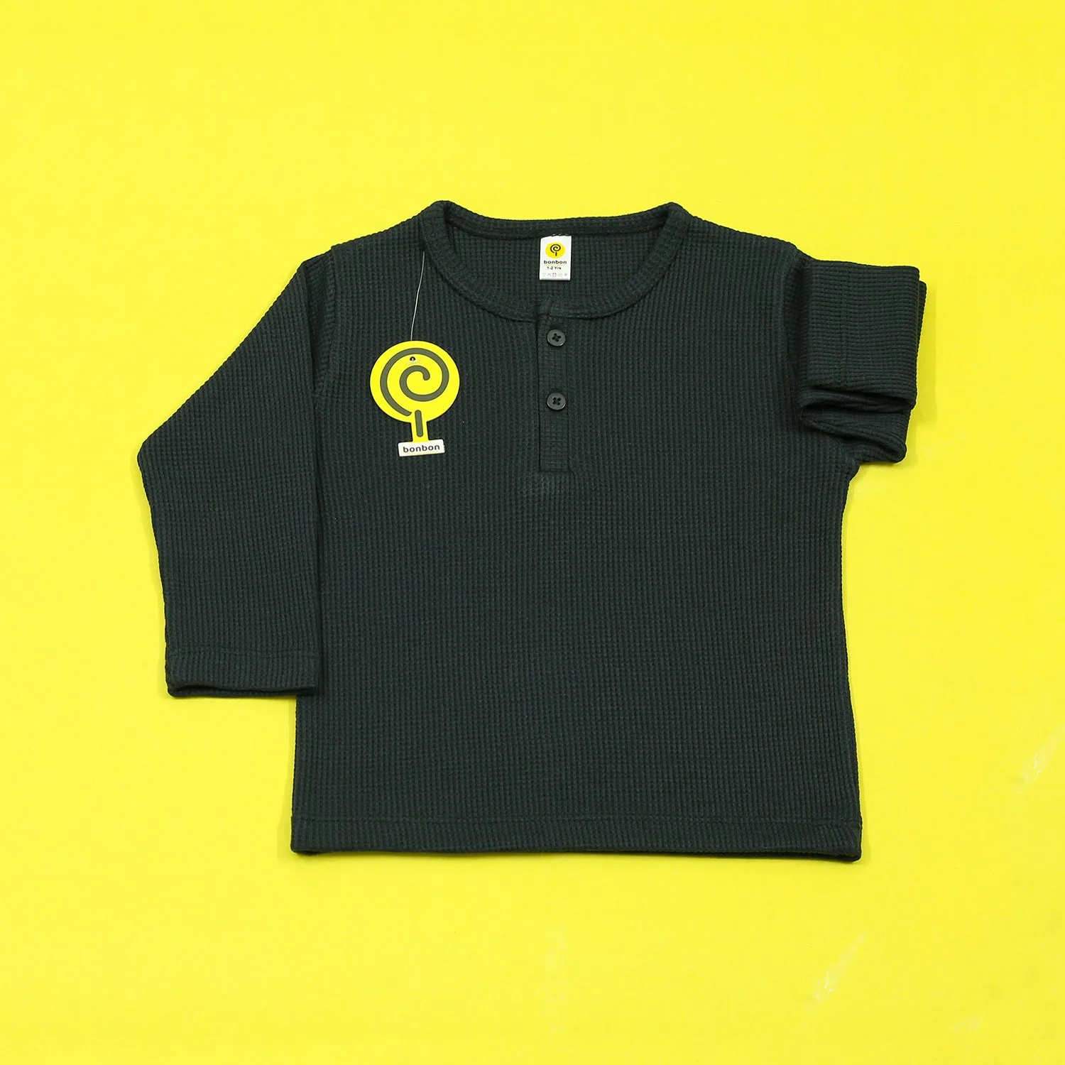Blackjack Waffle-knit Henley