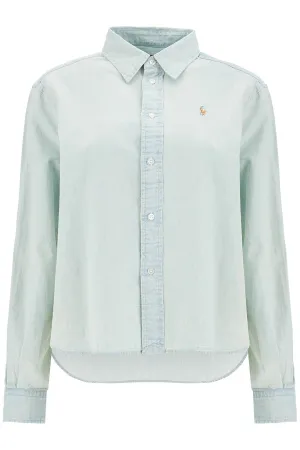 Boxy Fit Chambray Blouse