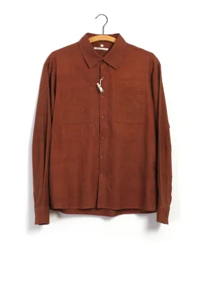 BREEZE | Essential Cotton Shirt | Brick Red