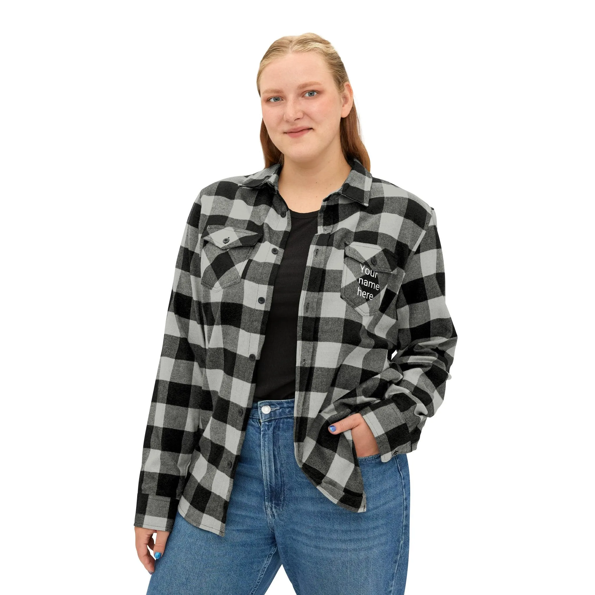 Customizable Unisex Flannel Shirt for a Unique Style Statement