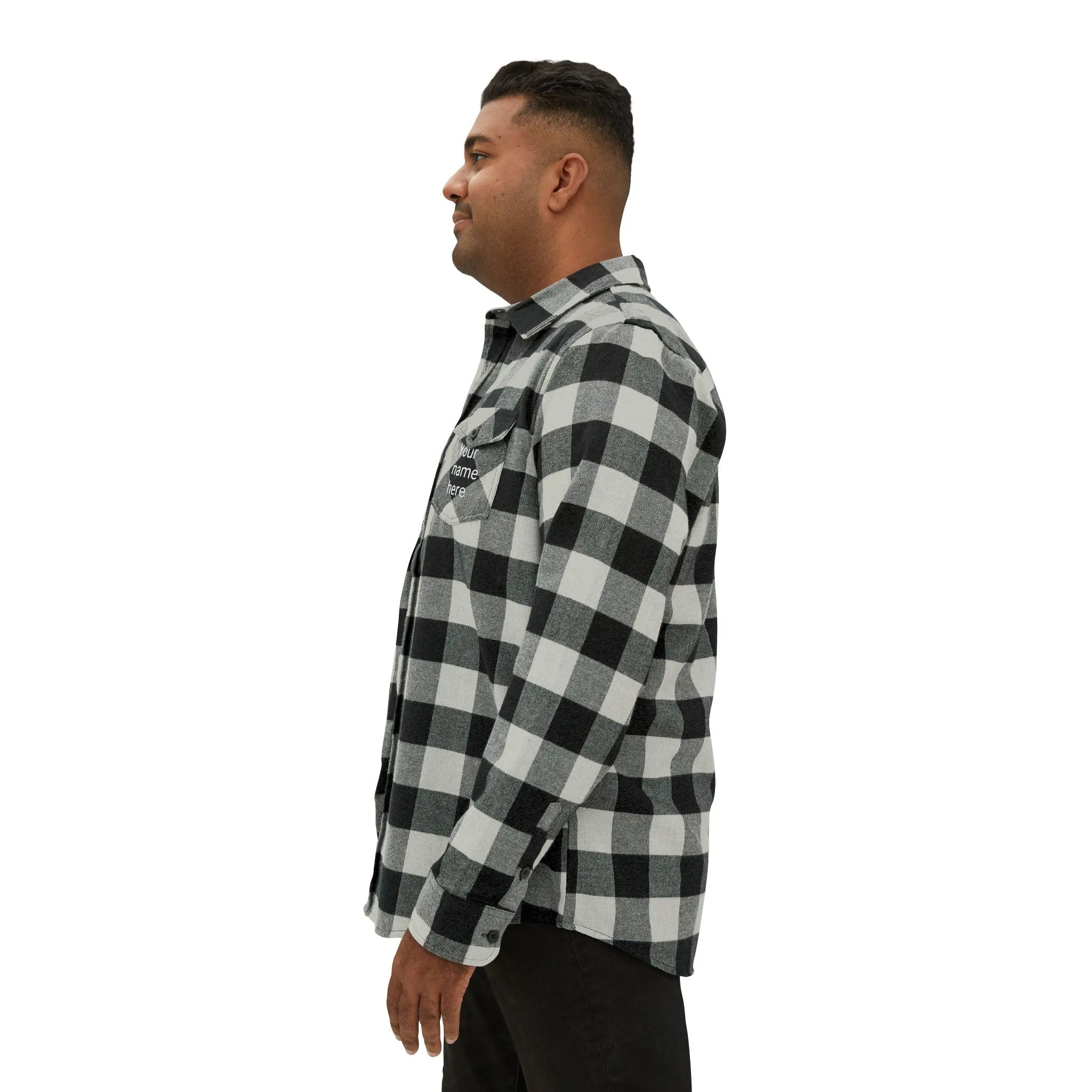 Customizable Unisex Flannel Shirt for a Unique Style Statement