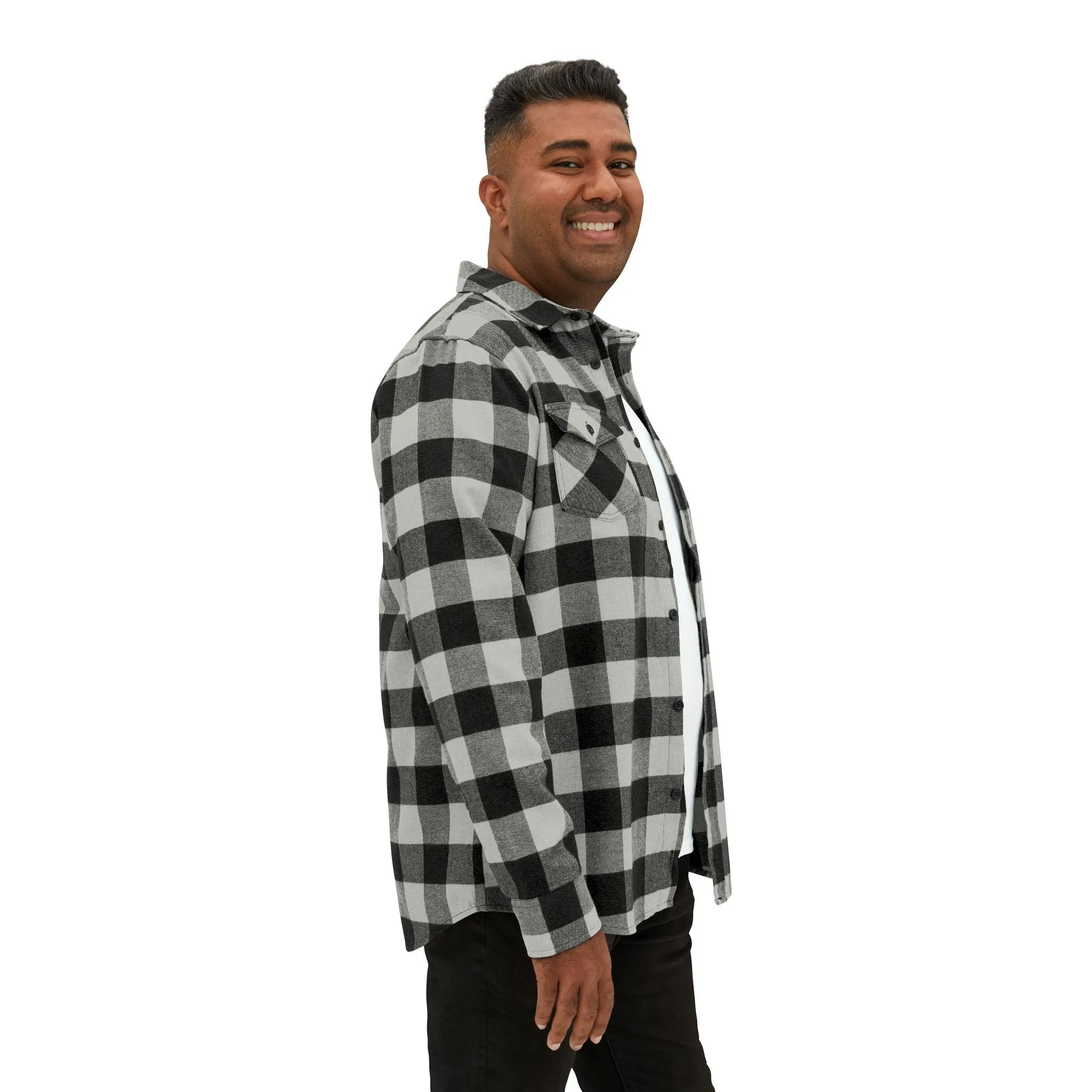 Customizable Unisex Flannel Shirt for a Unique Style Statement