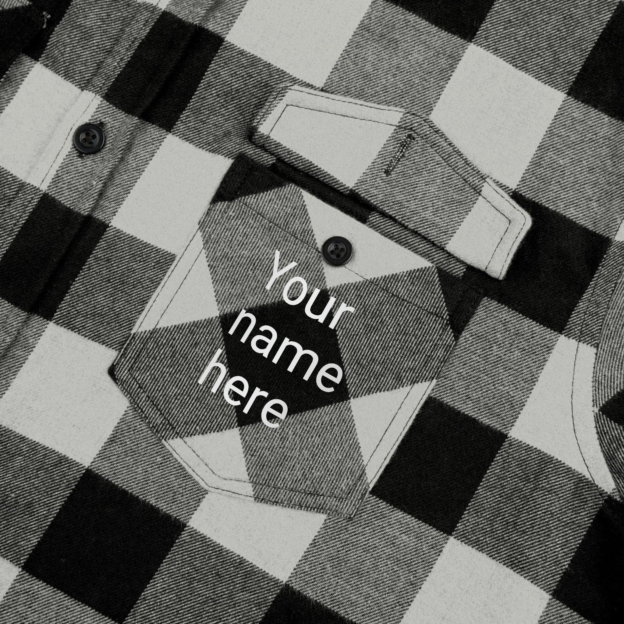 Customizable Unisex Flannel Shirt for a Unique Style Statement