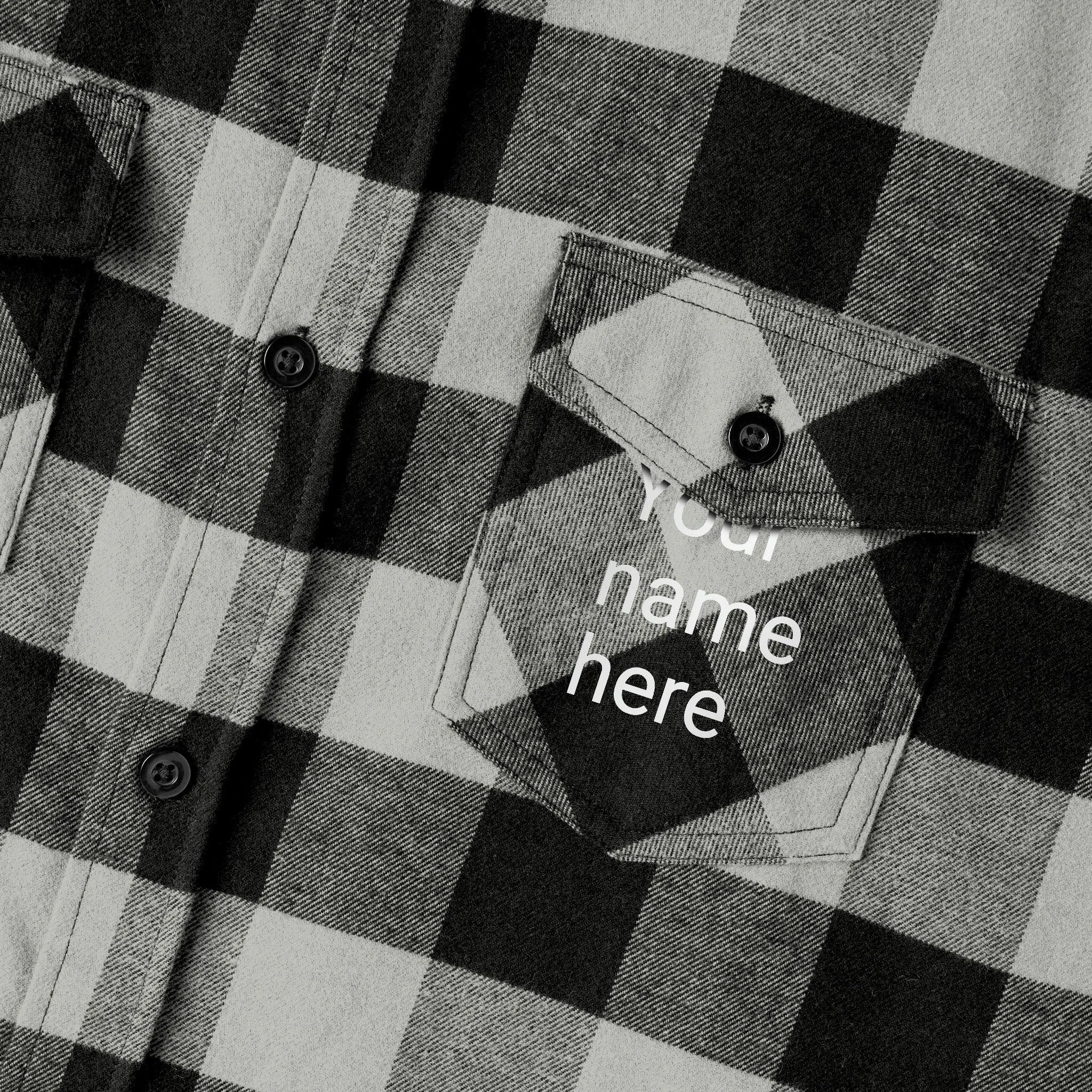 Customizable Unisex Flannel Shirt for a Unique Style Statement