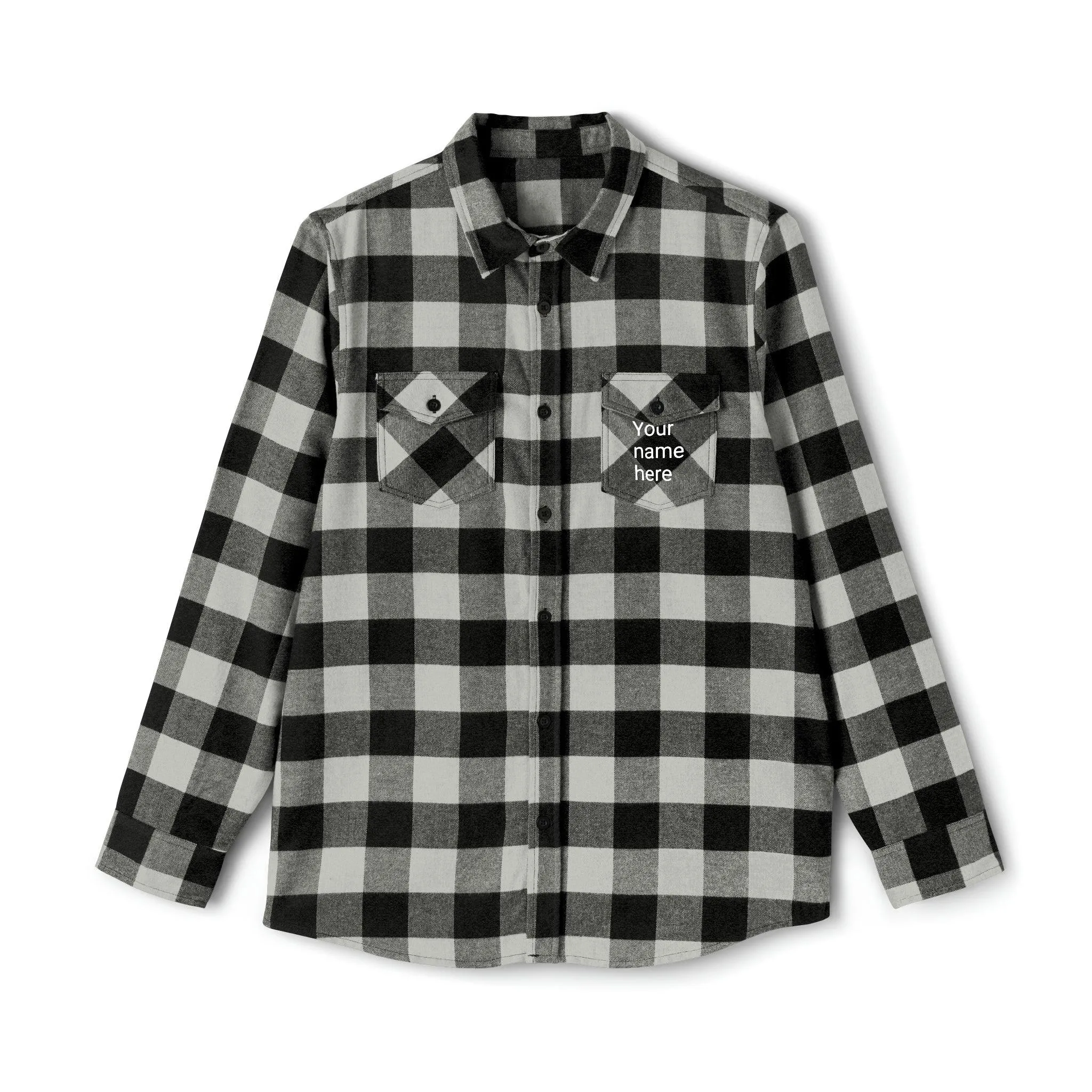 Customizable Unisex Flannel Shirt for a Unique Style Statement