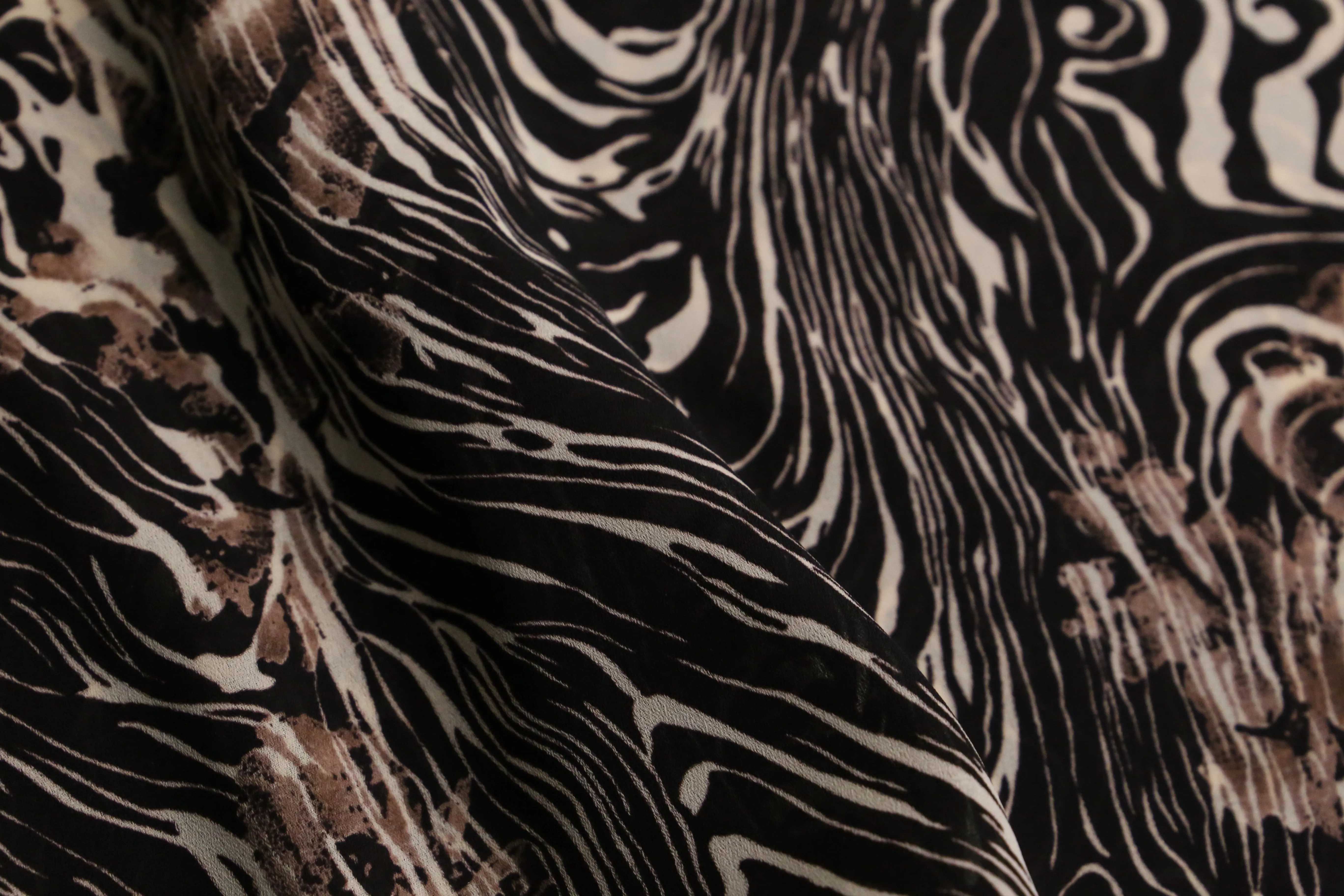 dark marbled loose sheer shirt