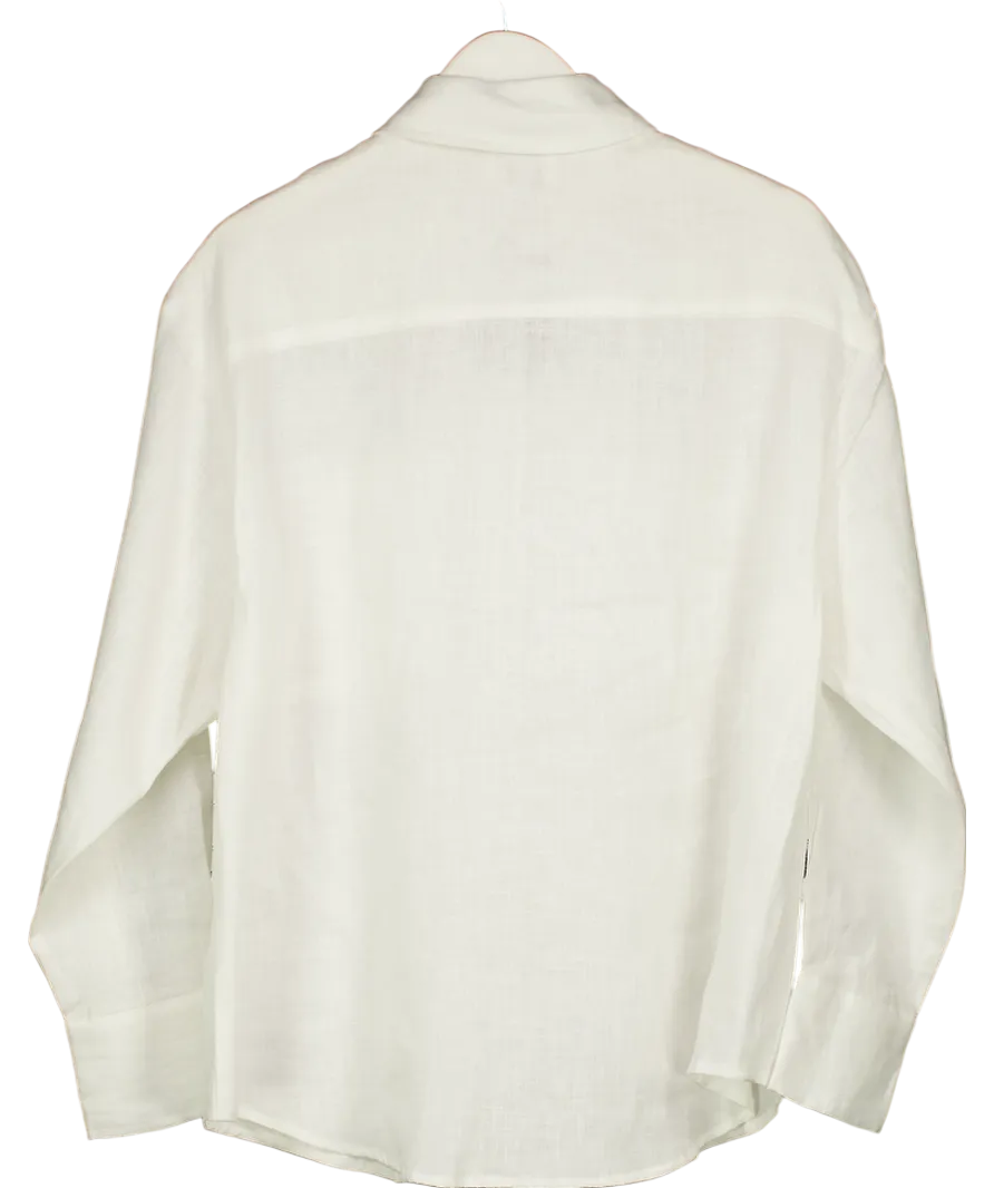 DISSH White Linen Oversized Shirt UK 8
