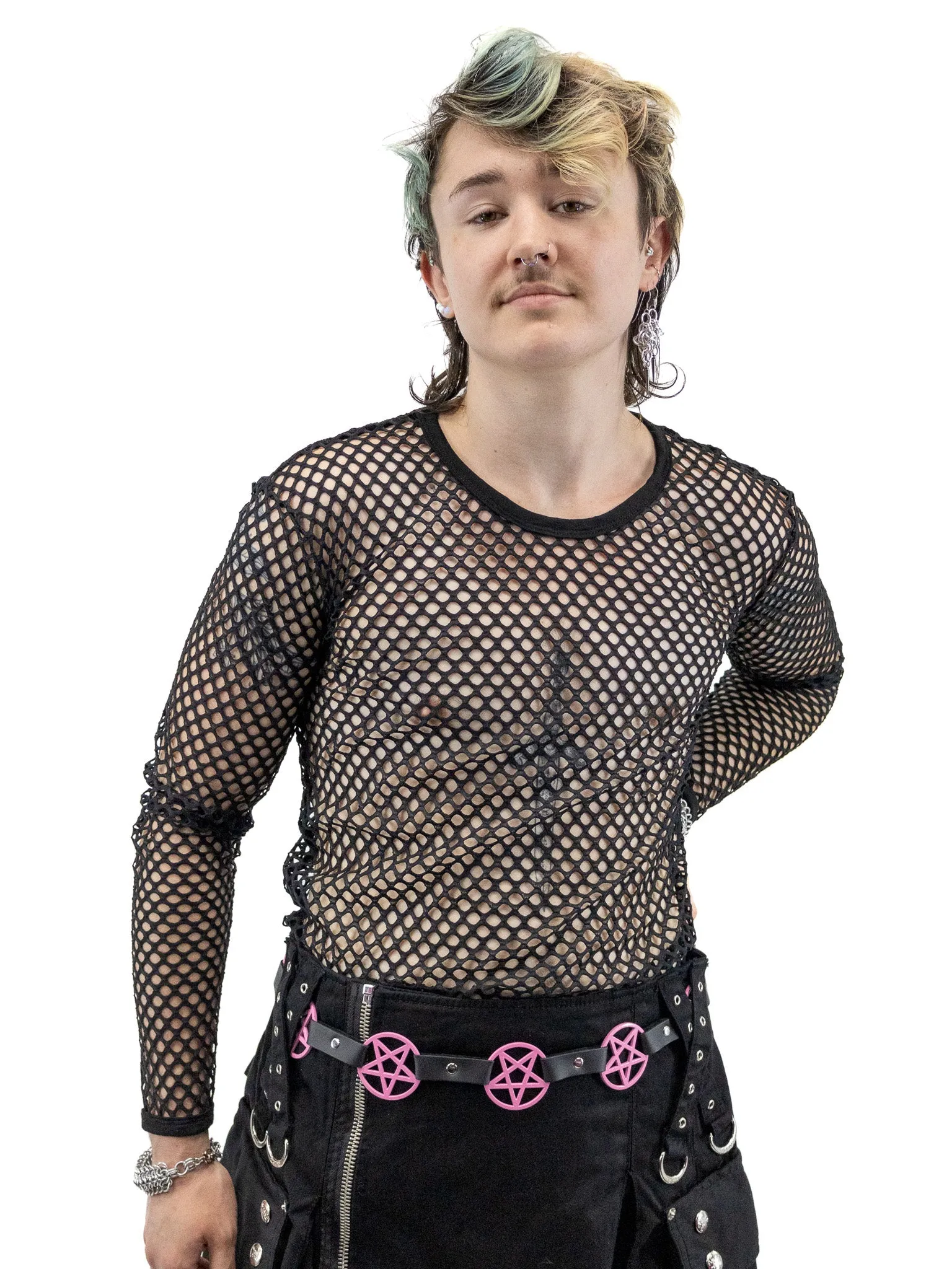 Fishnet Long Sleeve Top UNISEX