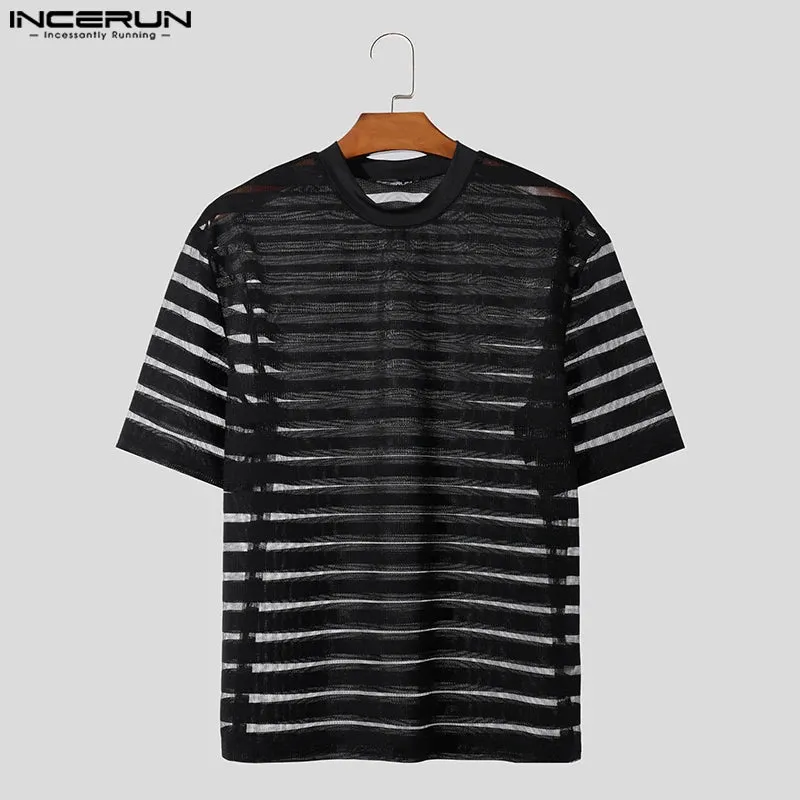 INCERUN Sensual Sheer Shirts