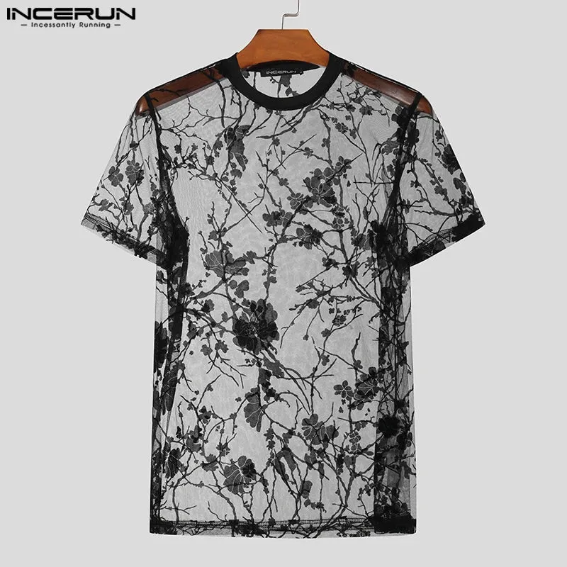 INCERUN Sensual Sheer Shirts