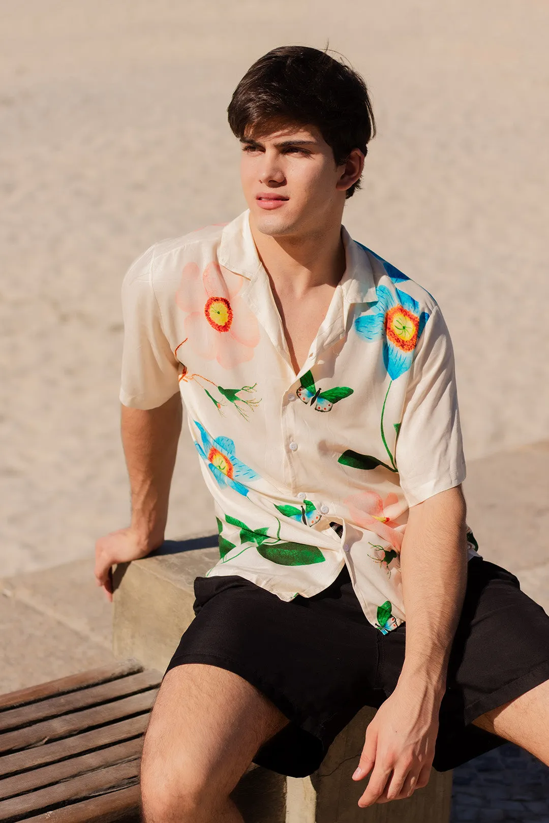 Ivory Garden Rayon Short Sleeve Shirt