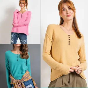 Knit Henley Top