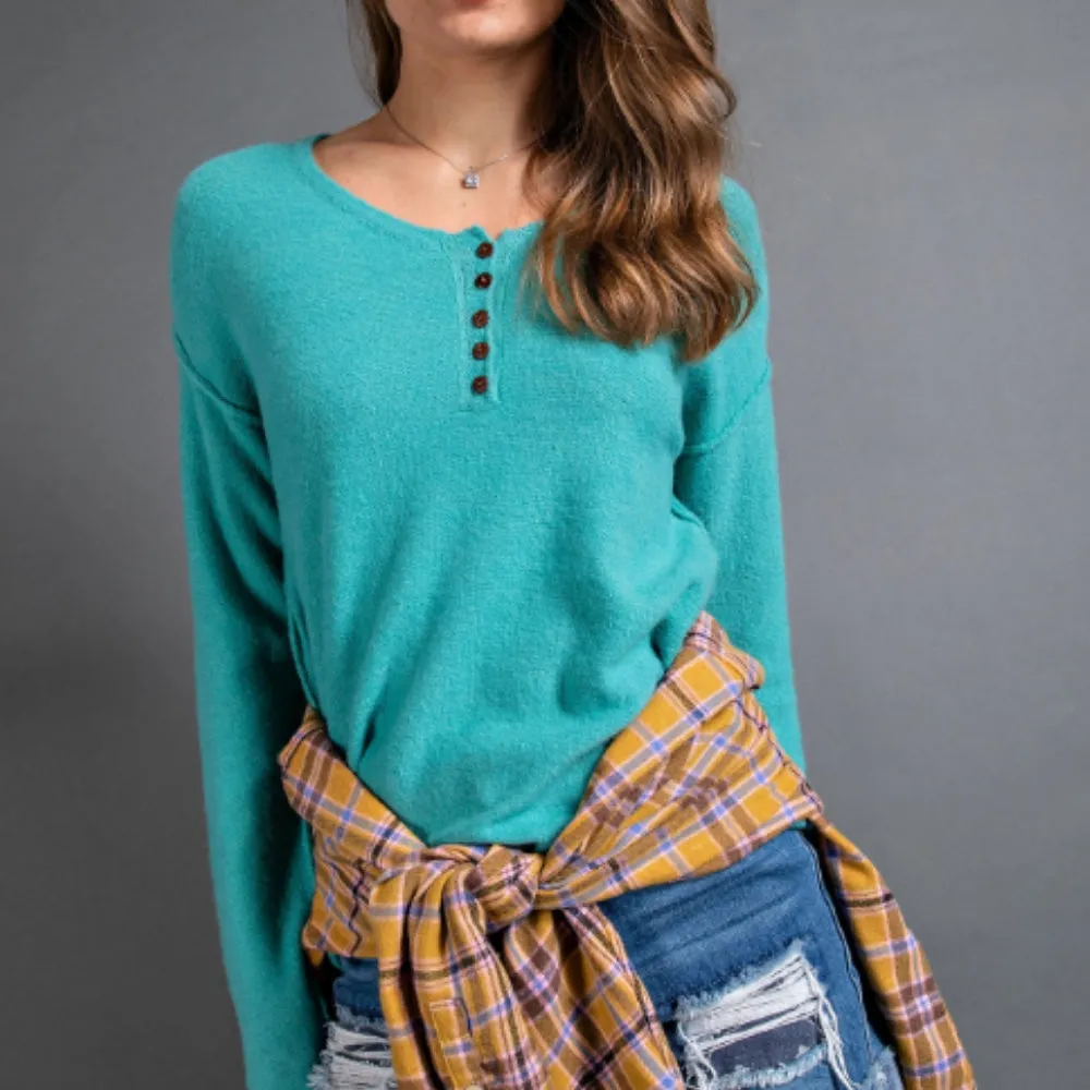 Knit Henley Top