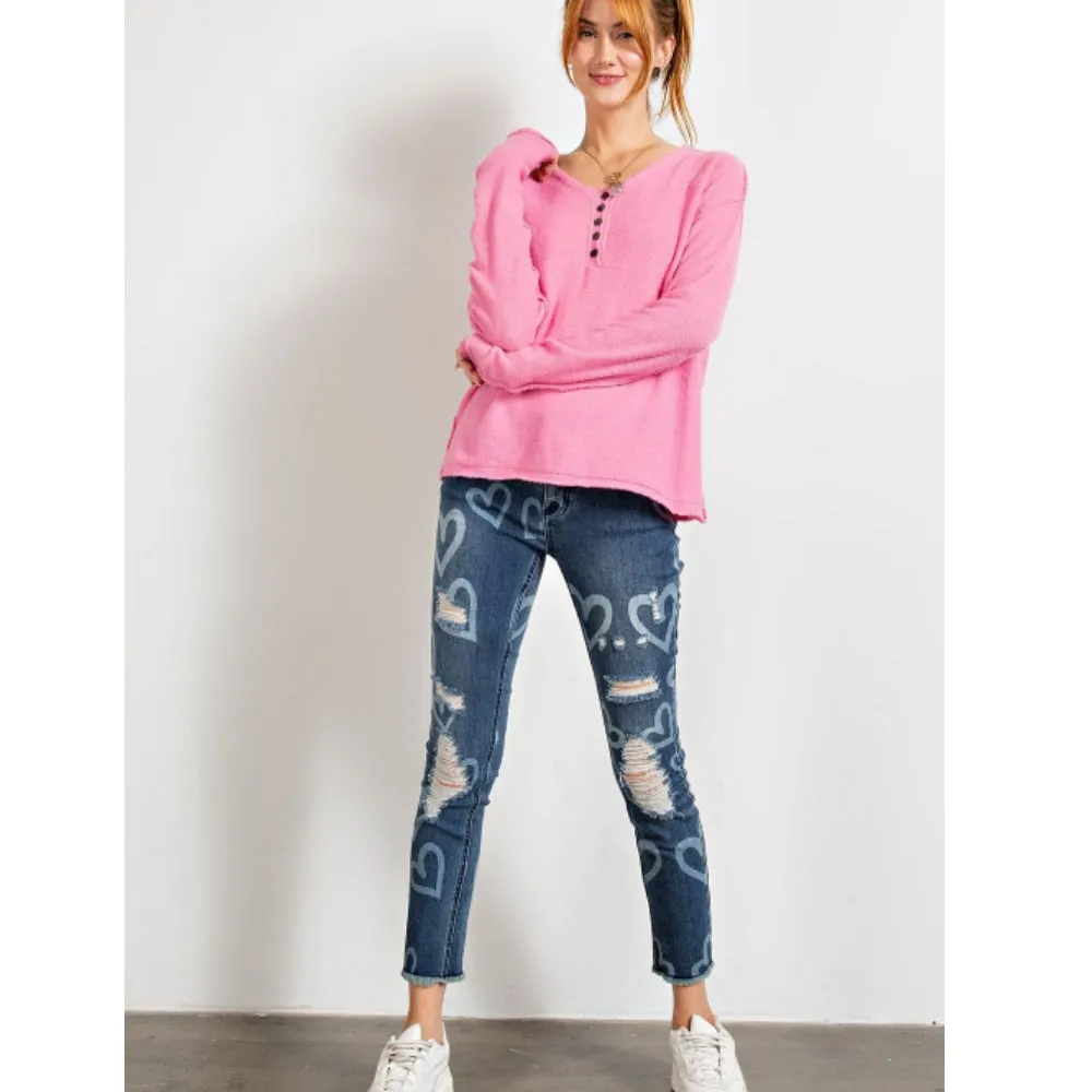 Knit Henley Top