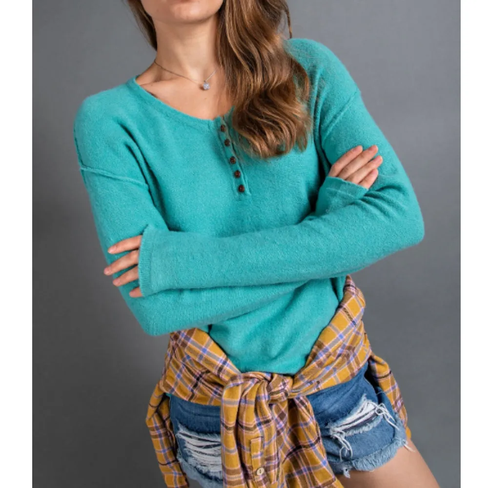 Knit Henley Top