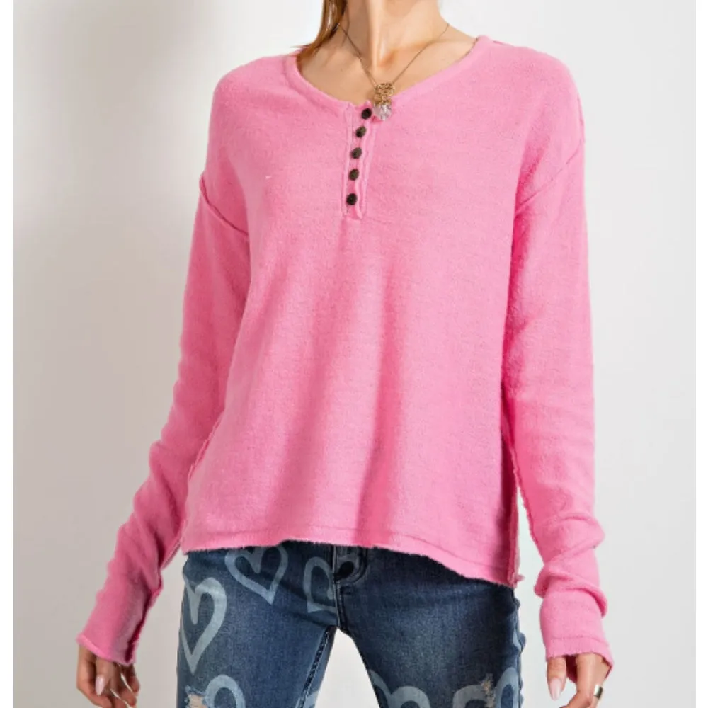 Knit Henley Top