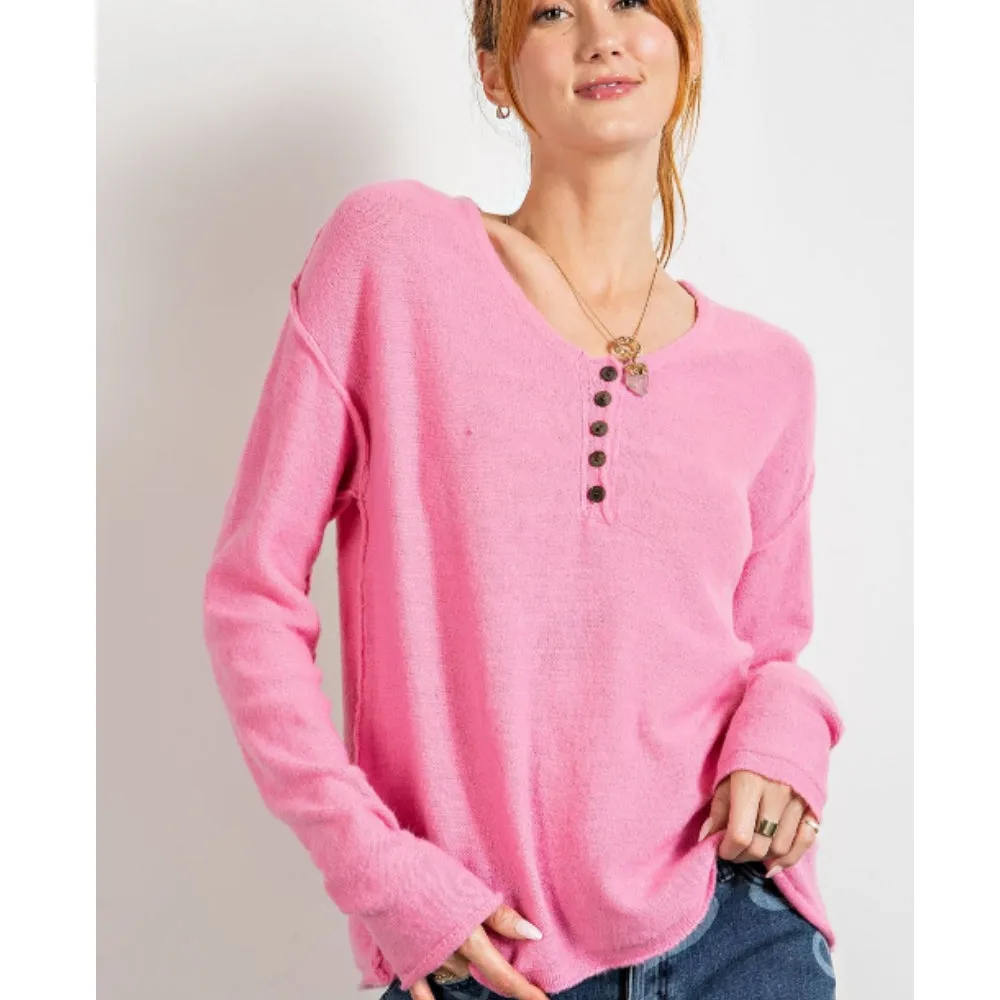 Knit Henley Top
