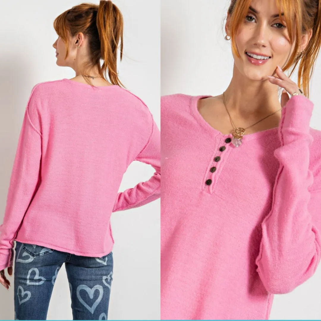 Knit Henley Top
