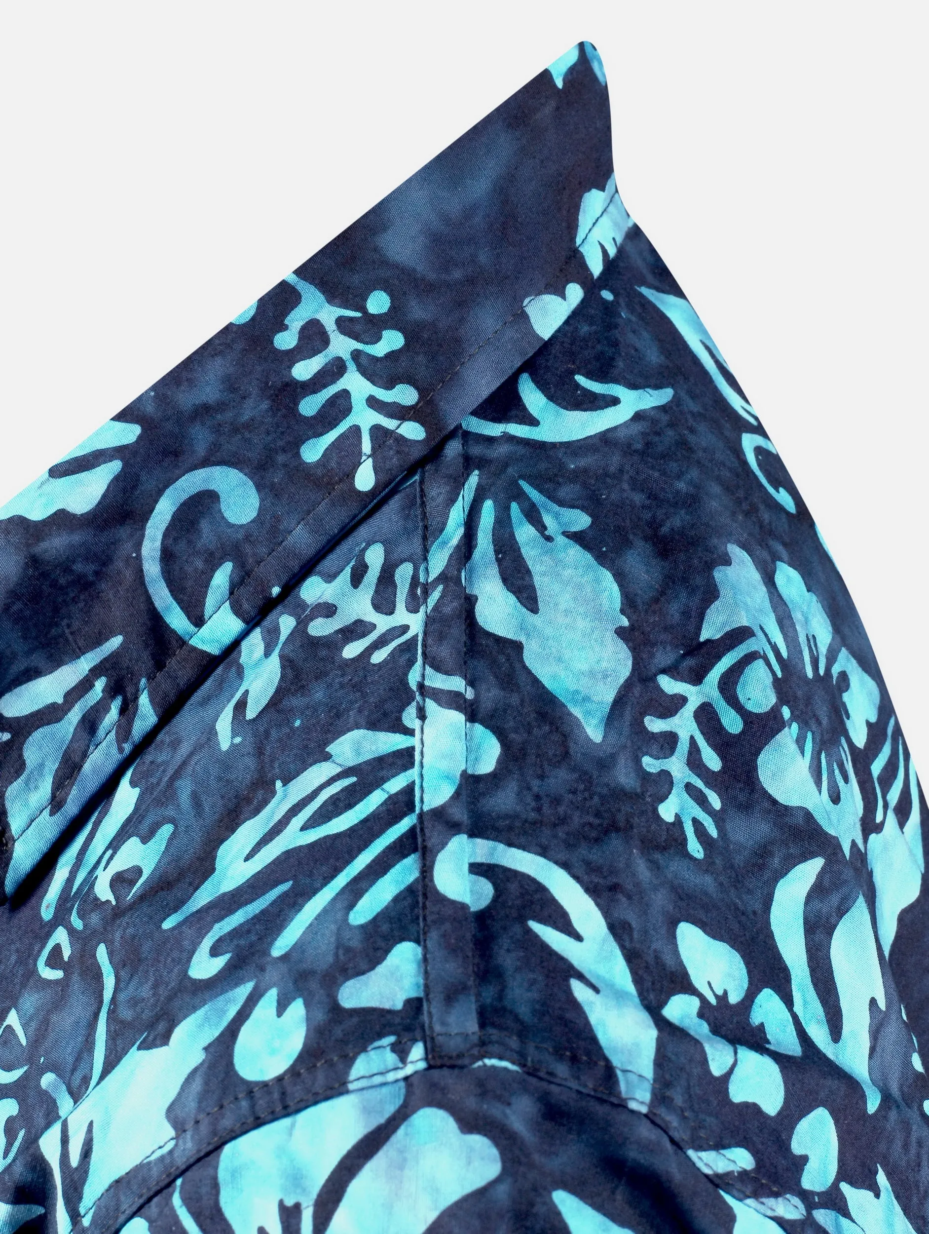 LA LEELA Men's Wear Summer Everyday Essentials Holiday Casual  Shirt 100% NATURAL COTTON  Floral Printed Navy Blue Hawaiian shirt