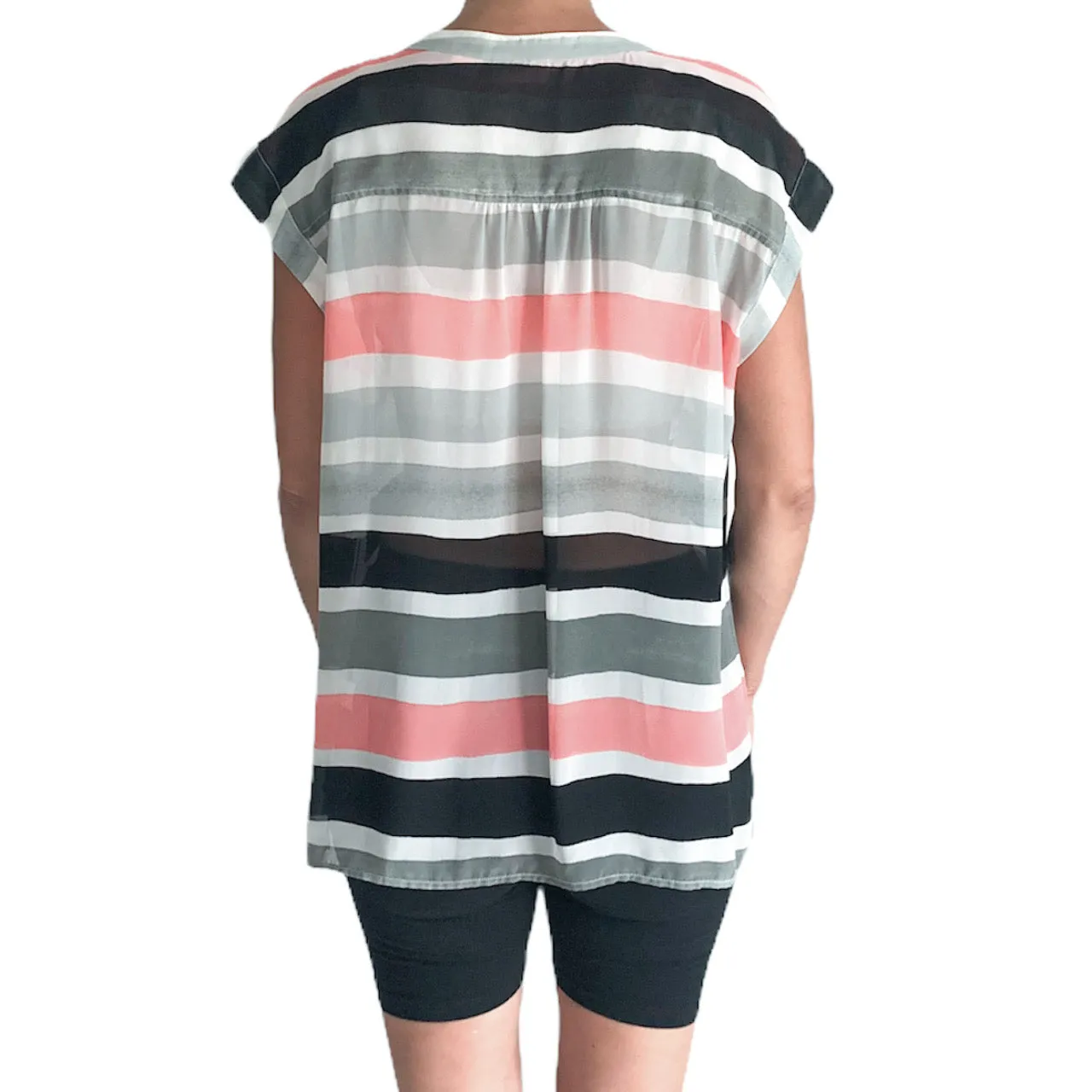 Liz Clairbourne Striped Sleeveless Shirt