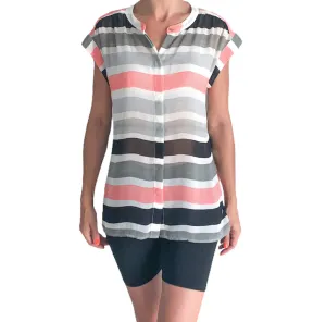Liz Clairbourne Striped Sleeveless Shirt