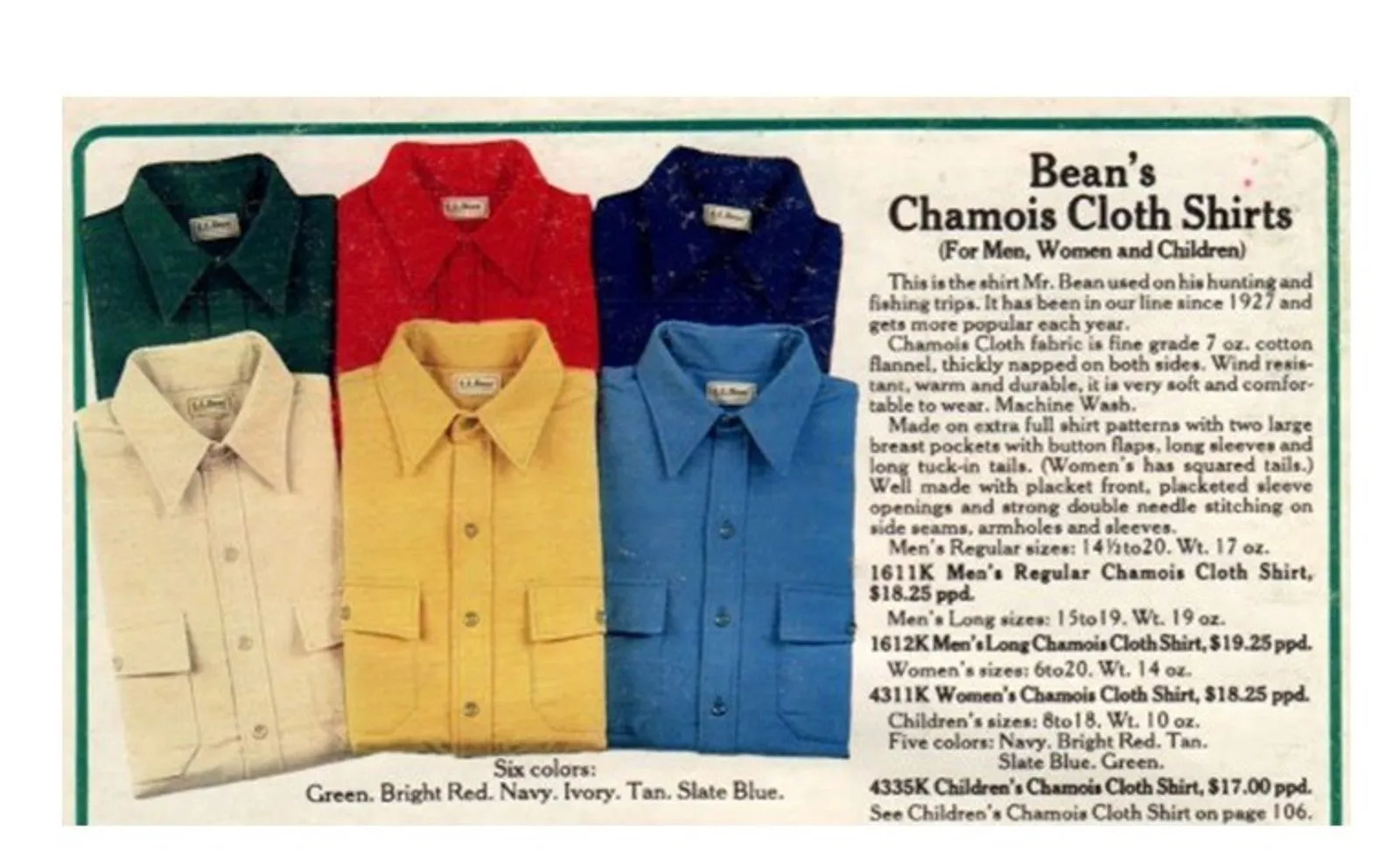 L.L. Bean Chamois Shirt | 1950s
