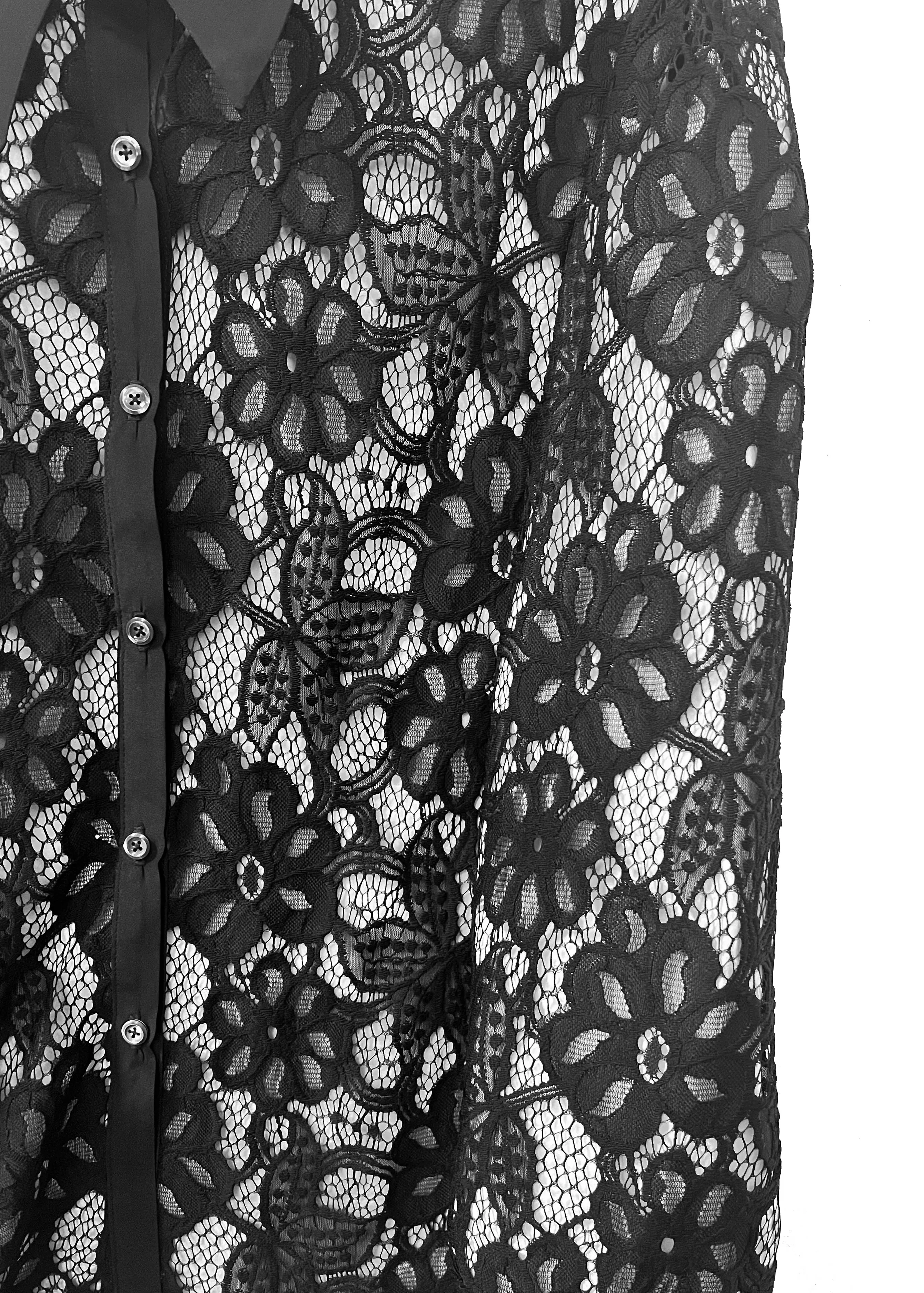 Lorena Lace Blouse- Black
