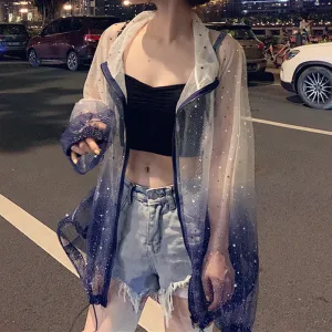 Mermaid Starry Sheer Shirt