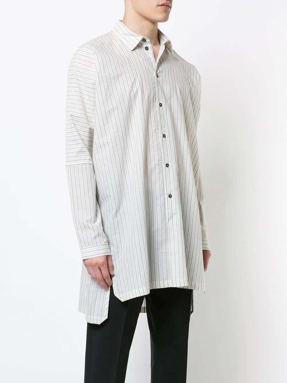 Natural Sheer Striped Shirt