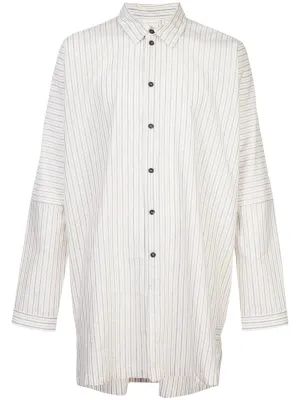 Natural Sheer Striped Shirt