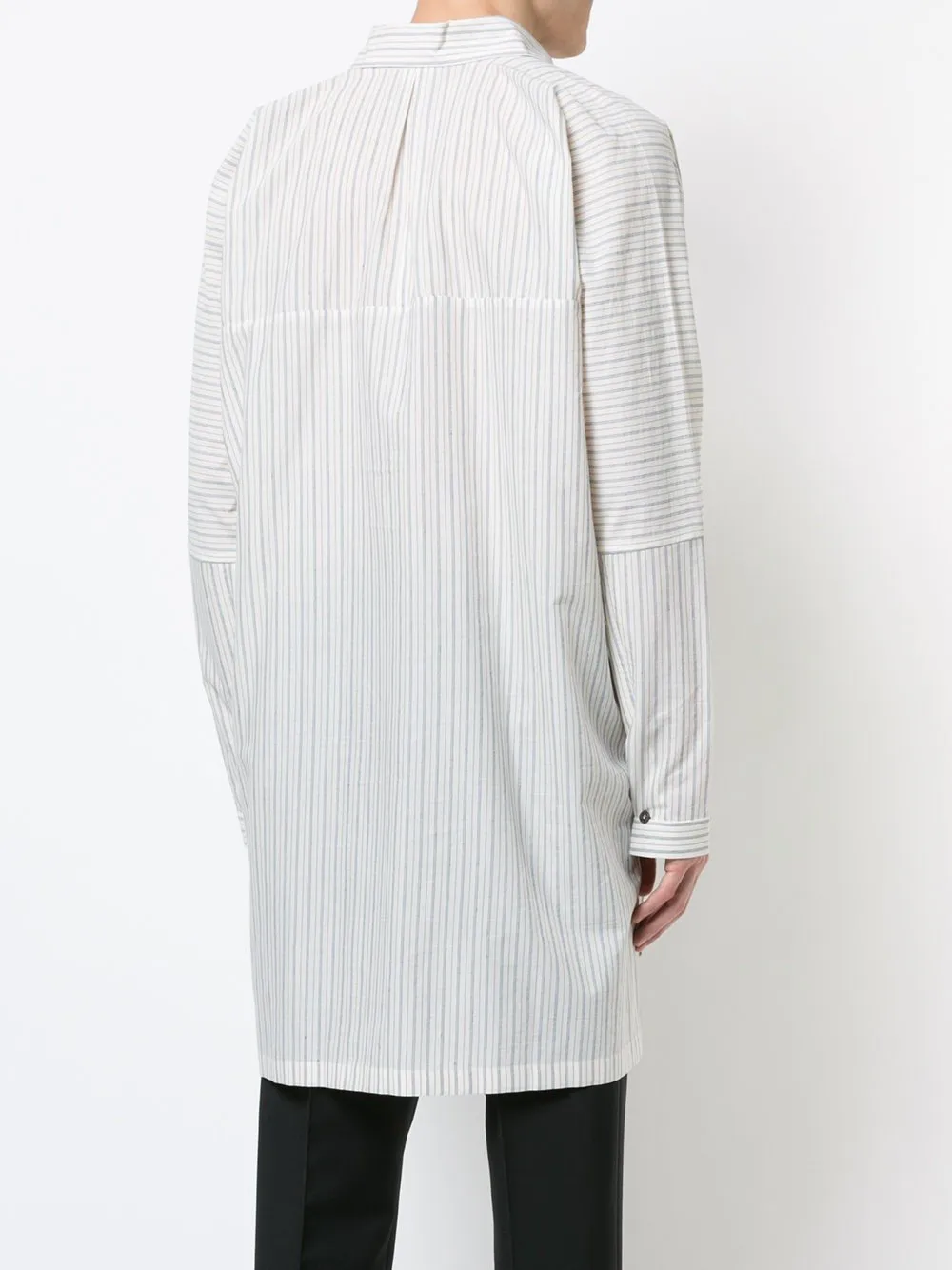 Natural Sheer Striped Shirt