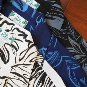 olomana white hawaiian rayon shirt