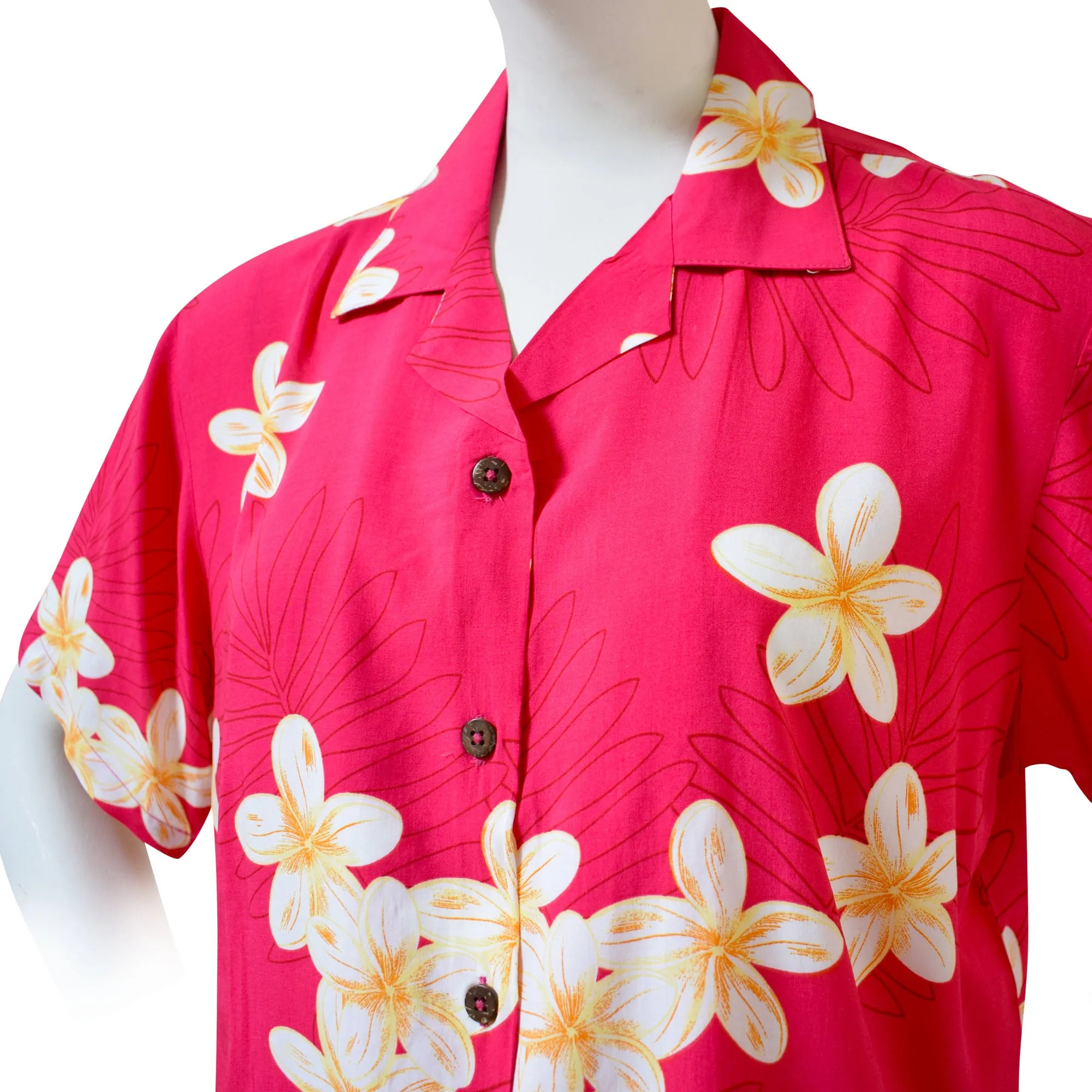 Plumeria Women's Aloha Shirt
