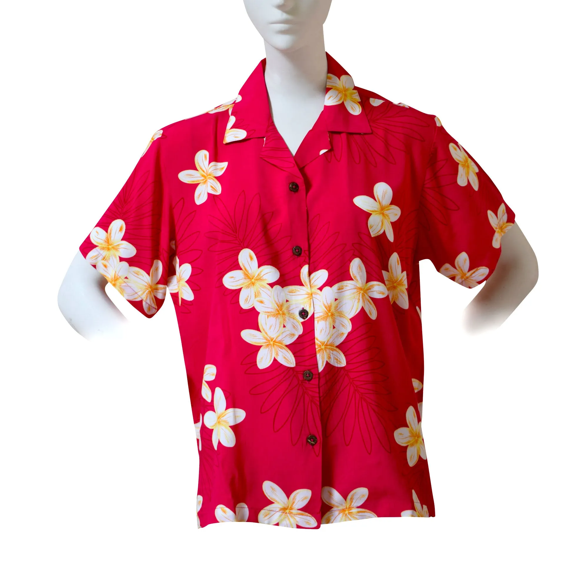 Plumeria Women's Aloha Shirt