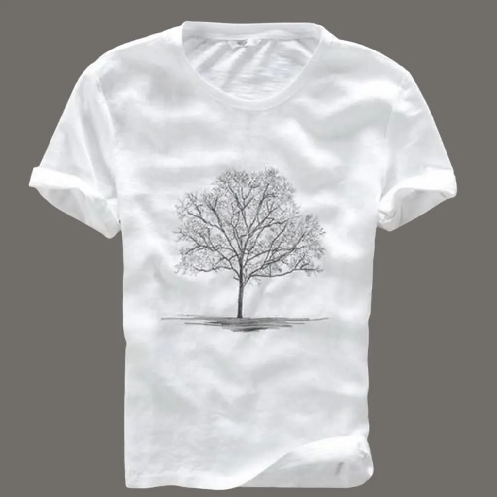 Printed Cotton Half Sleeve Regular Fit T-Shirt For Men
