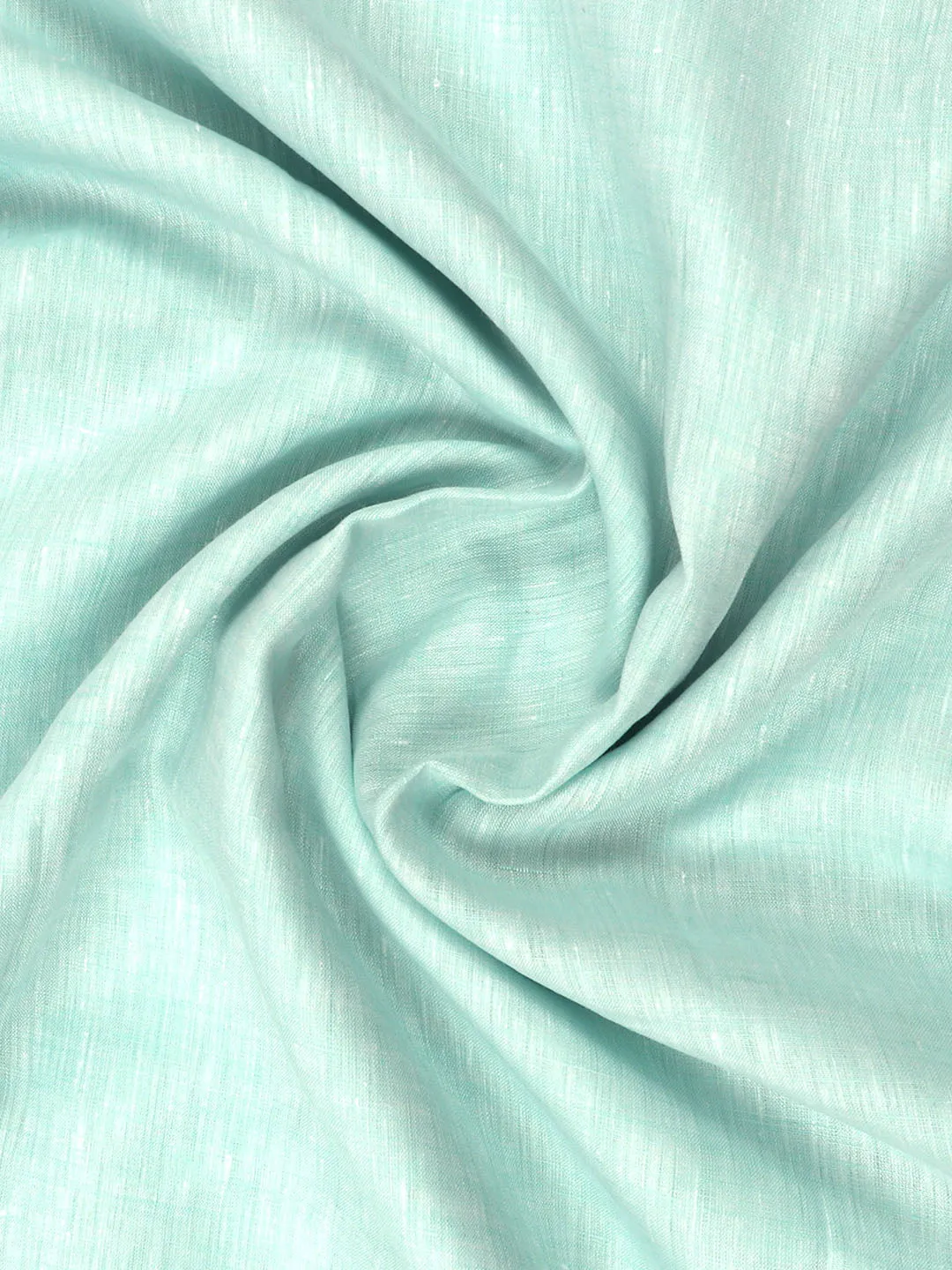Pure Linen Sky Blue Colour Plain Shirt Fabric Irish 8080
