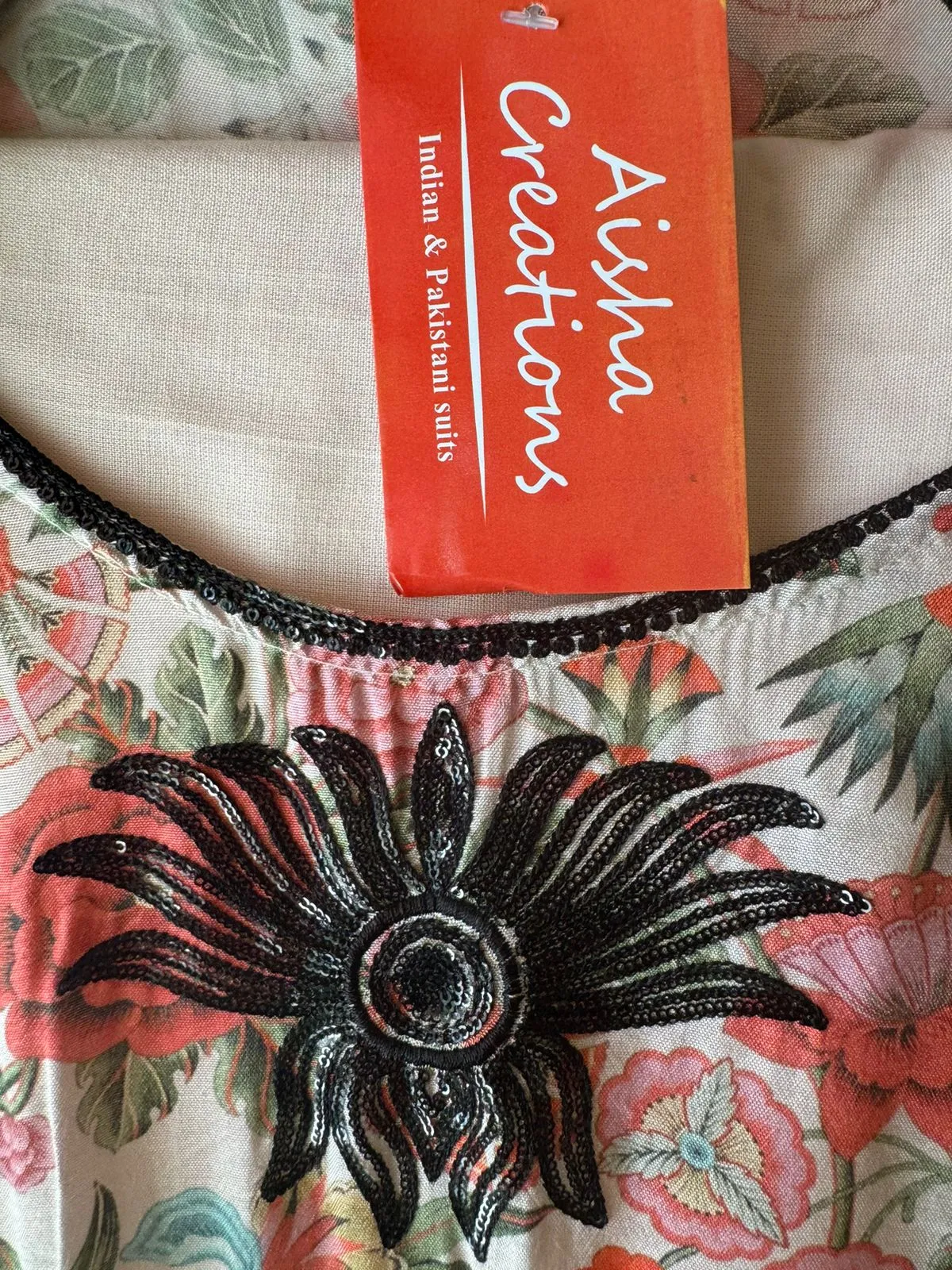 Pure muslin digital printed shirt (Bagh printed) very beautiful concept with Long embroidered