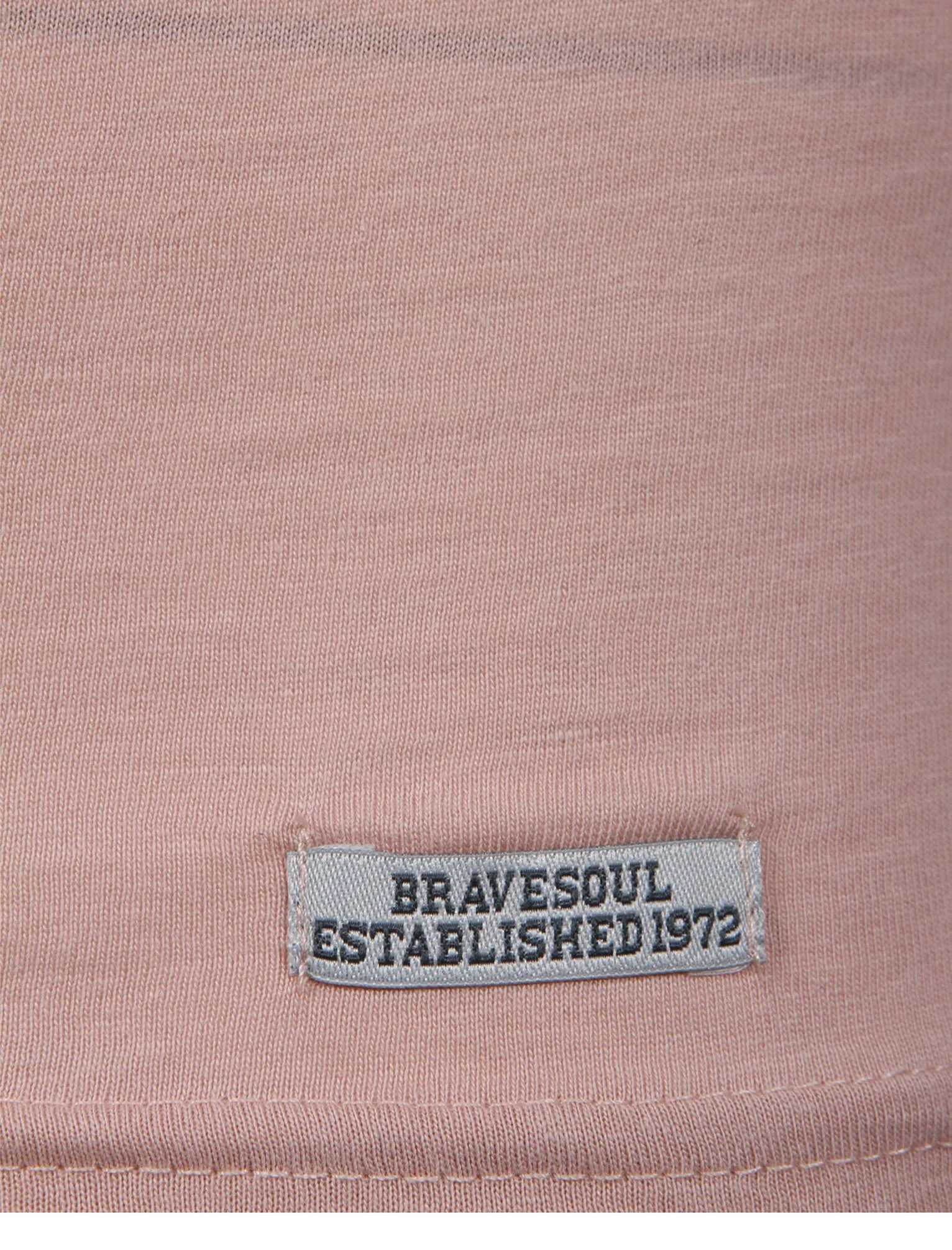 Quartz Henley Neck Short Sleeve Cotton T-Shirt In Pink