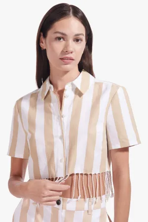SANDS TOP | HAZELNUT STRIPE