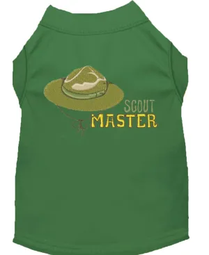 Scout Master Embroidered Dog Shirt Green Sm (10)