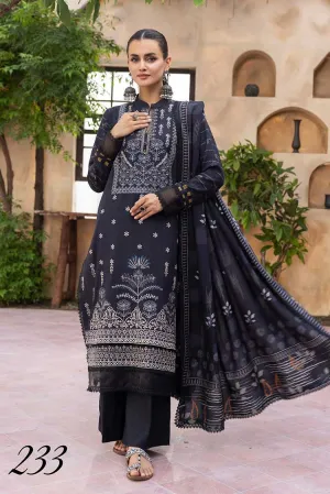 Shaista - Design 233 Sania Dhanak Digital Printed Embroidered Collection