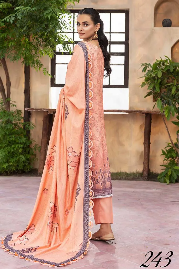 Shaista - Design 243 Sania Dhanak Digital Printed Embroidered Collection