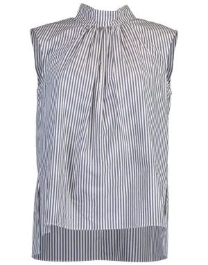 Sleeveless Shirred Neck Top