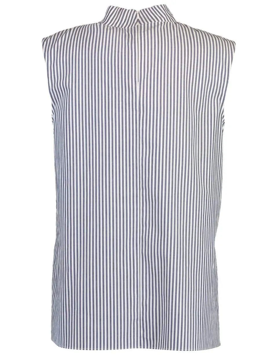 Sleeveless Shirred Neck Top