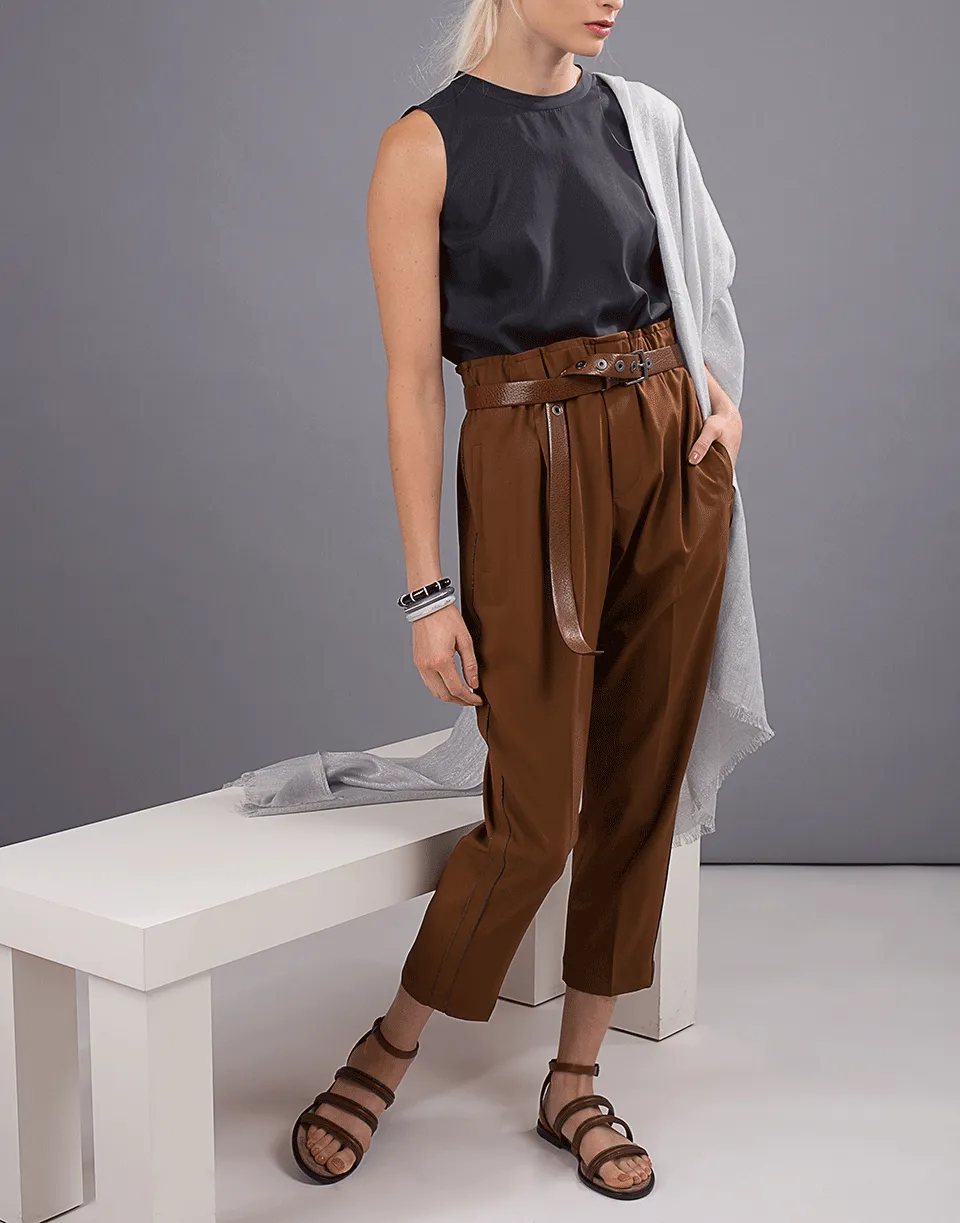 Sleeveless Silk Blouse
