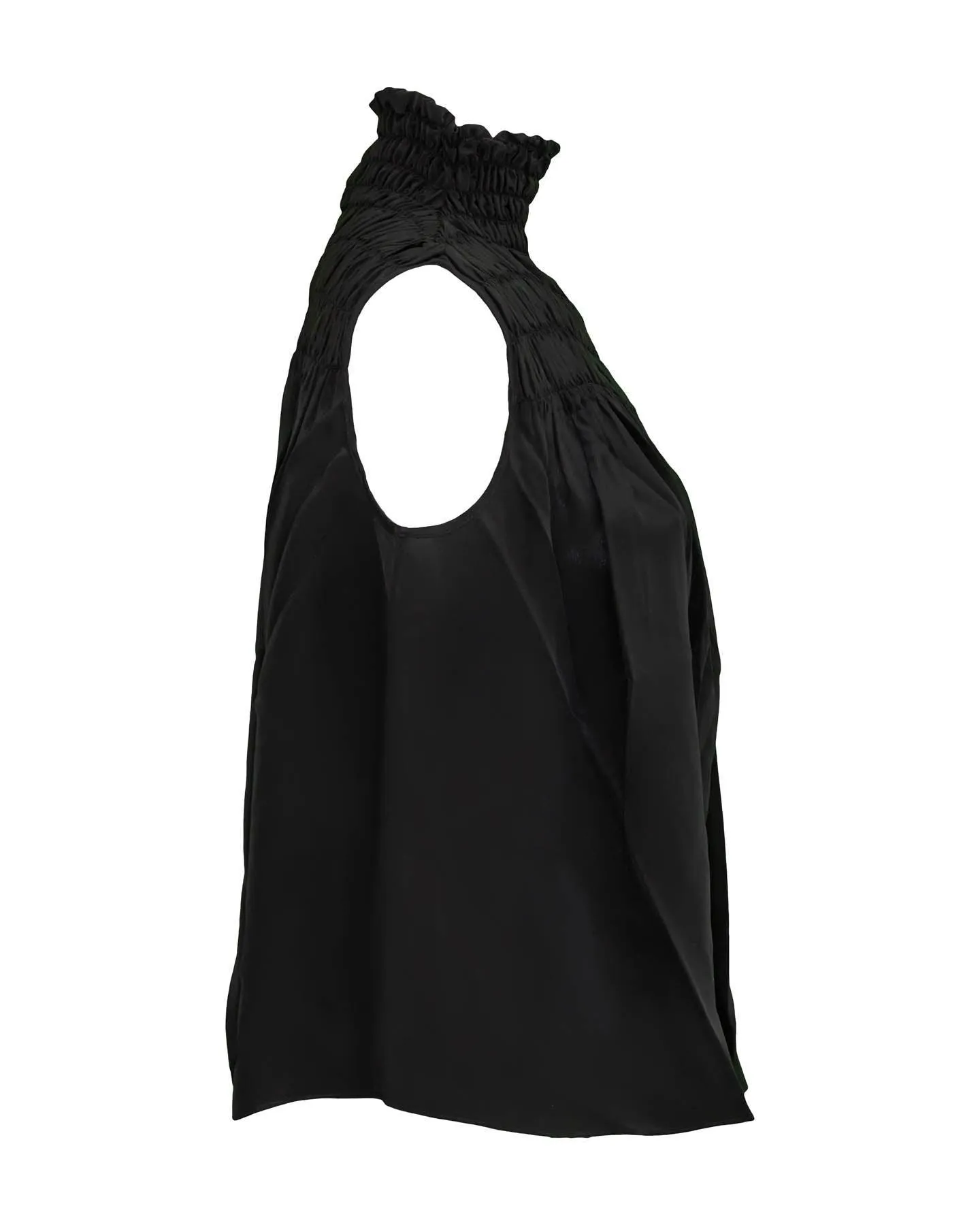 Smocked Sleeveless Blouse
