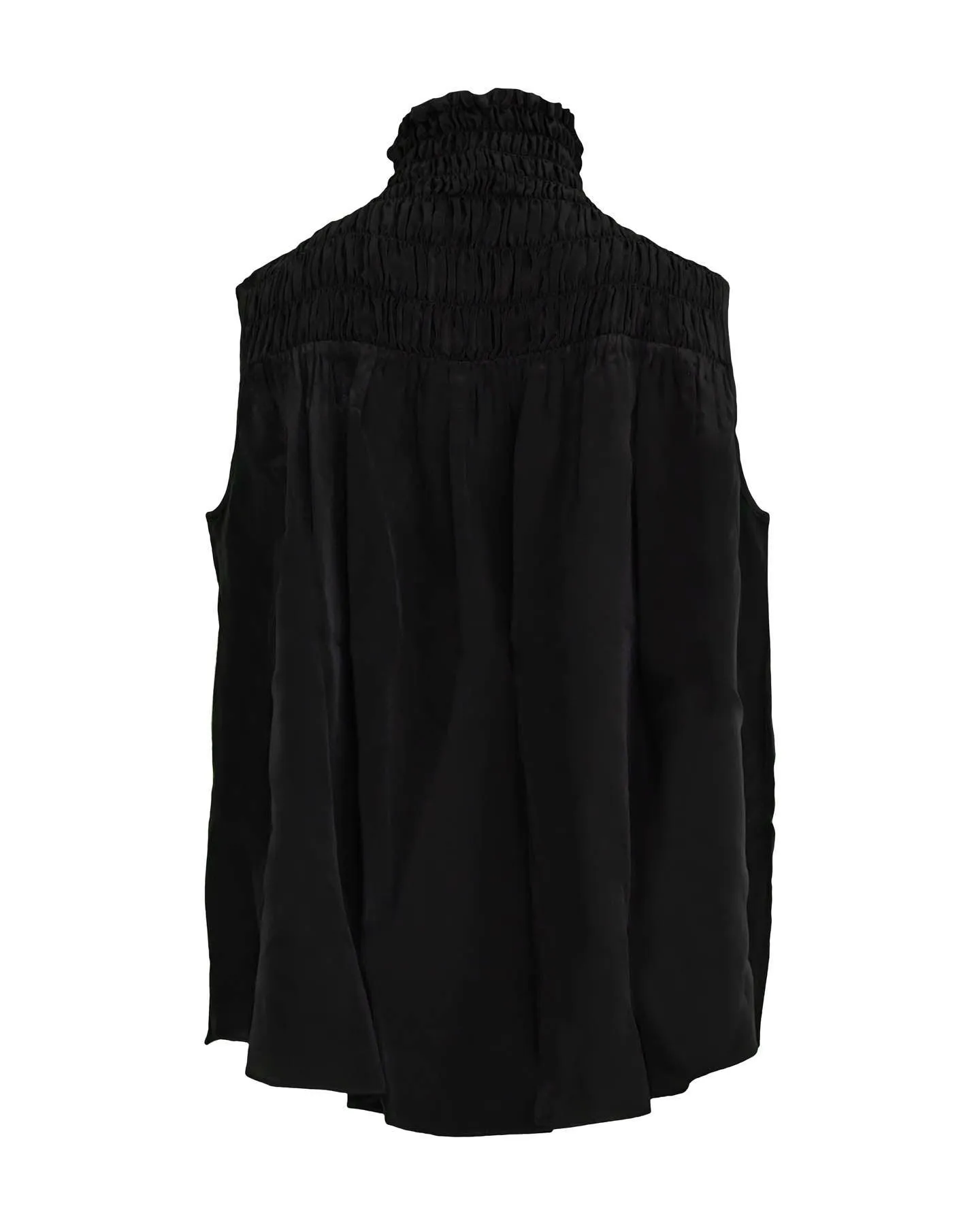 Smocked Sleeveless Blouse